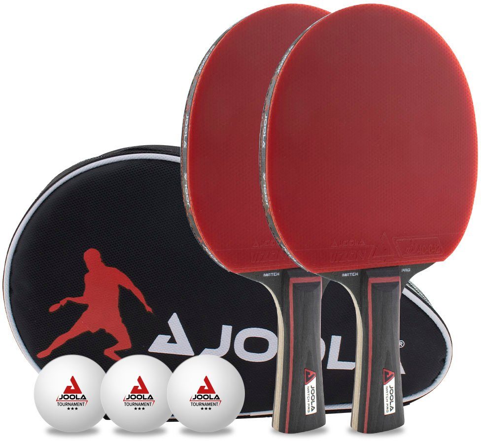 Joola Tischtennisschläger Tischtennis-Set Duo Pro Bällen, (Set, 6-tlg., mit Tasche) mit