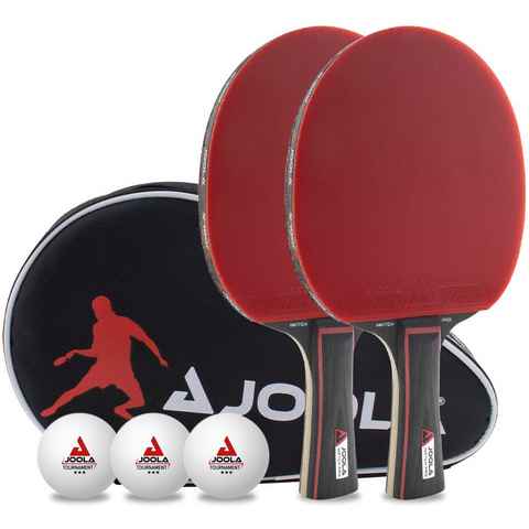 Joola Tischtennisschläger Tischtennis-Set Duo Pro (Set, 6-tlg., mit Bällen, mit Tasche)