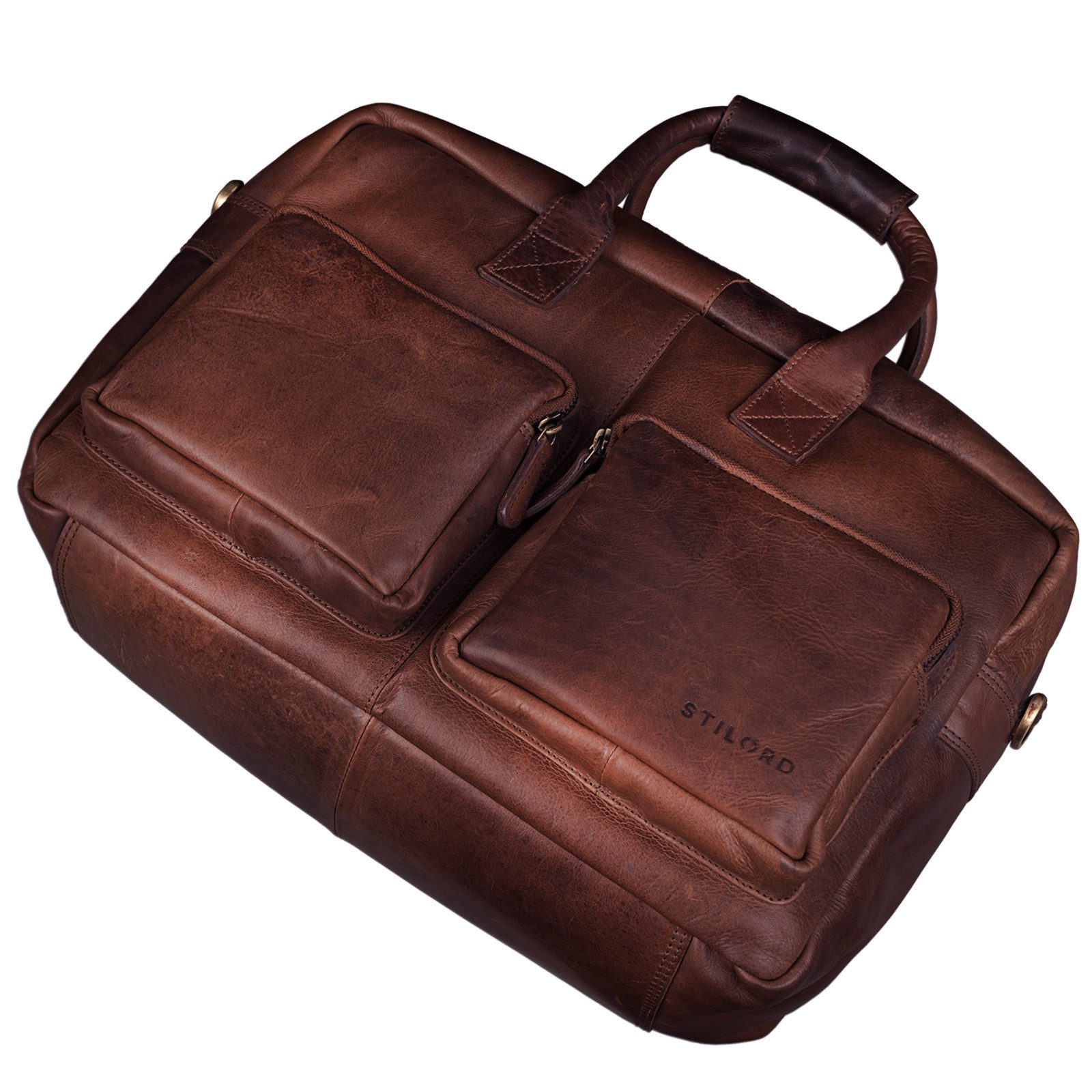 STILORD Laptoptasche "Henri" Bürotasche Leder