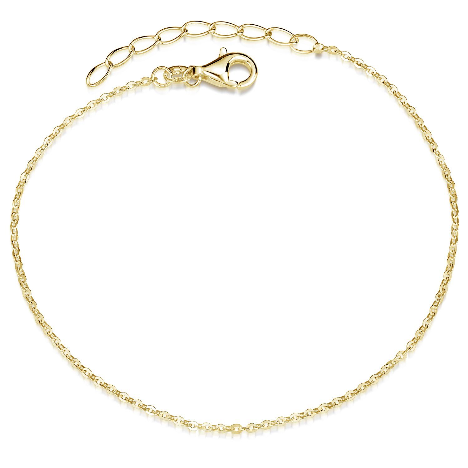 Armkette Damen Gold Ankerkette Ø1mm 18-21cm SA-124