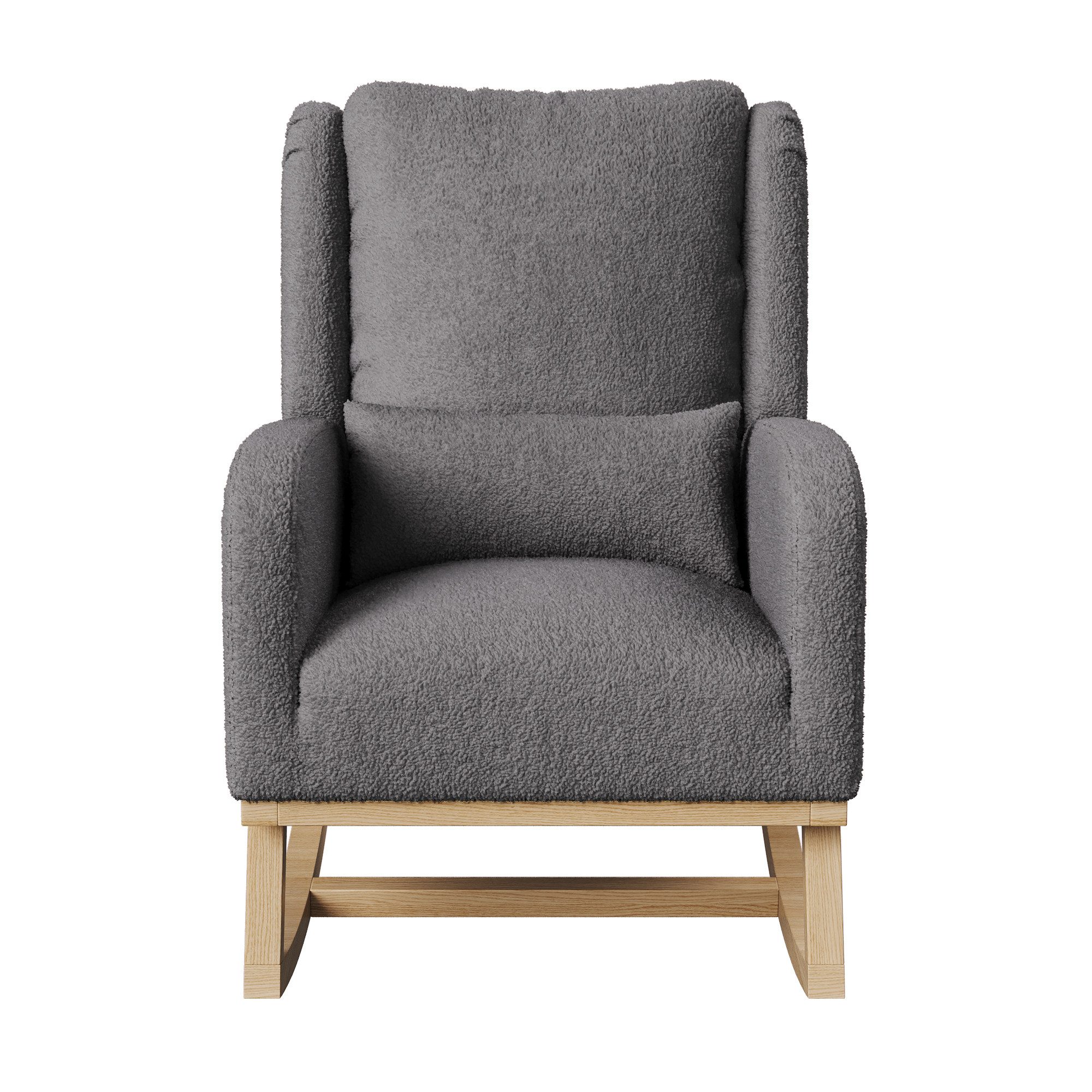 Furnishings Home Schaukelstuhl Hellbeiger Polsterstuhl mit Kissen (Set, 1 S günstig online kaufen