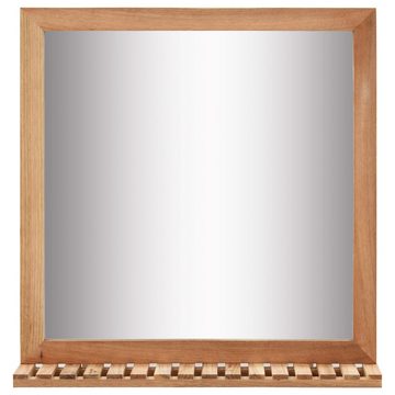 vidaXL Spiegel Badezimmerspiegel 60×12×62 cm Walnuss Massivholz