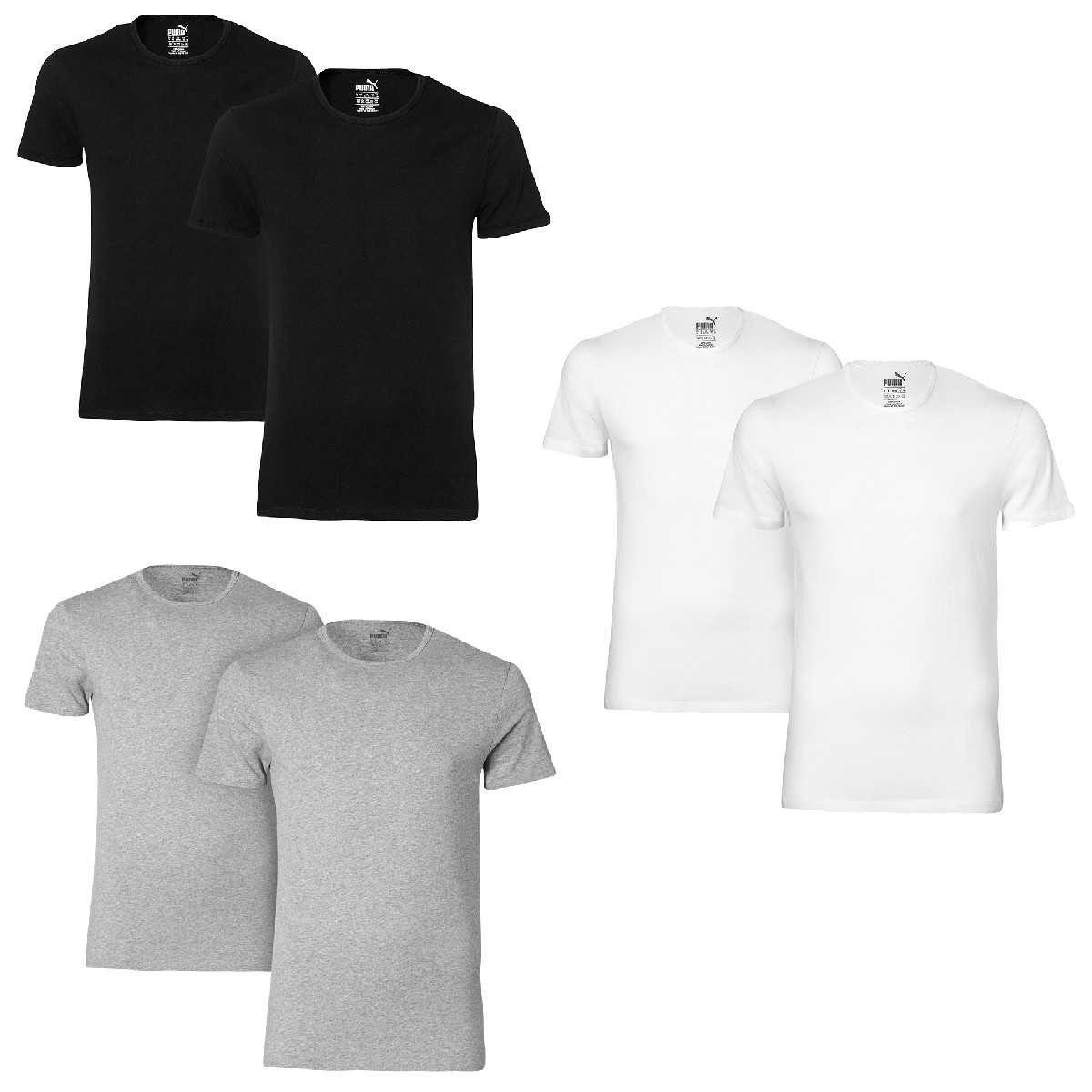 PUMA T-Shirt (2er-Pack) Rundhalsausschnitt, Kurzarm, Regular günstig online kaufen