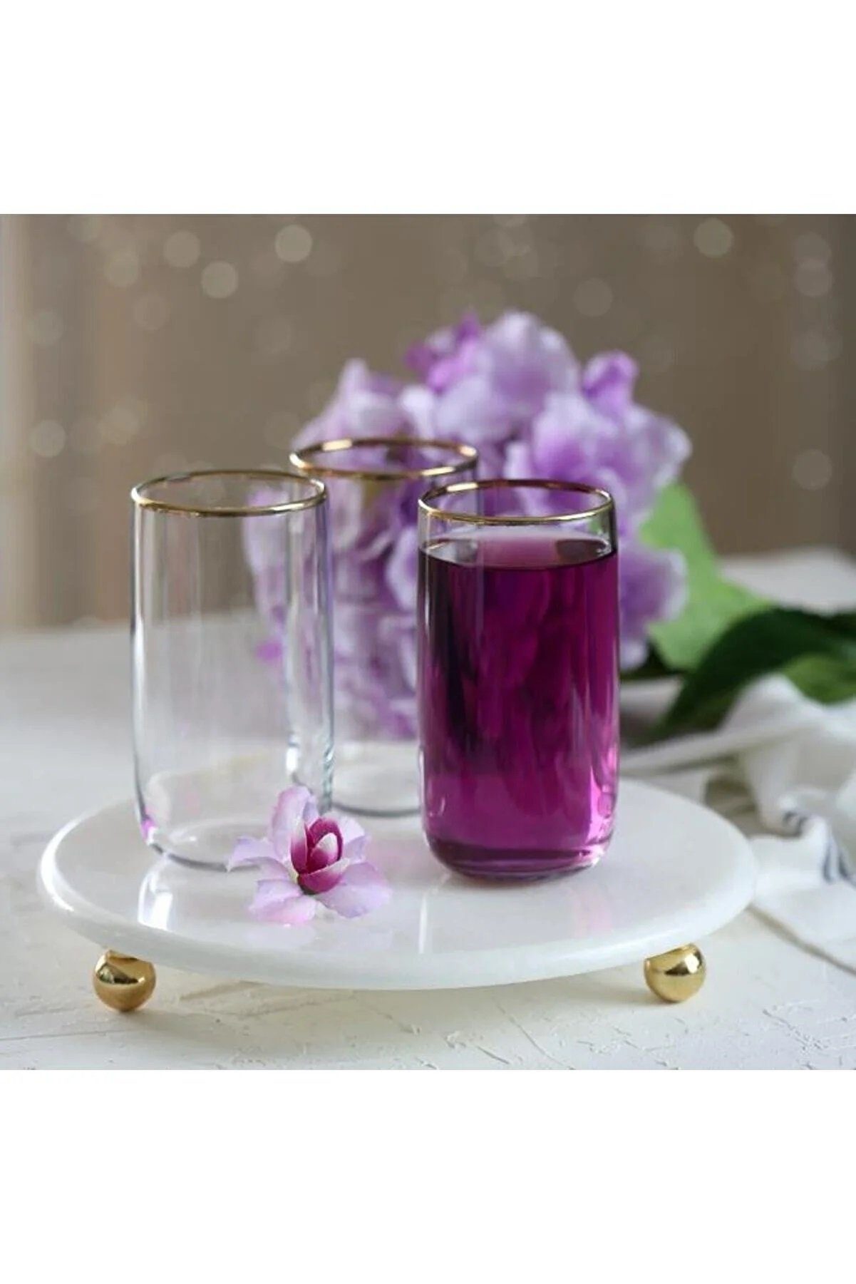 Glas Iconic Trinkglas Su Bardagi Gold 365ml 6er Trinkgläser-Set