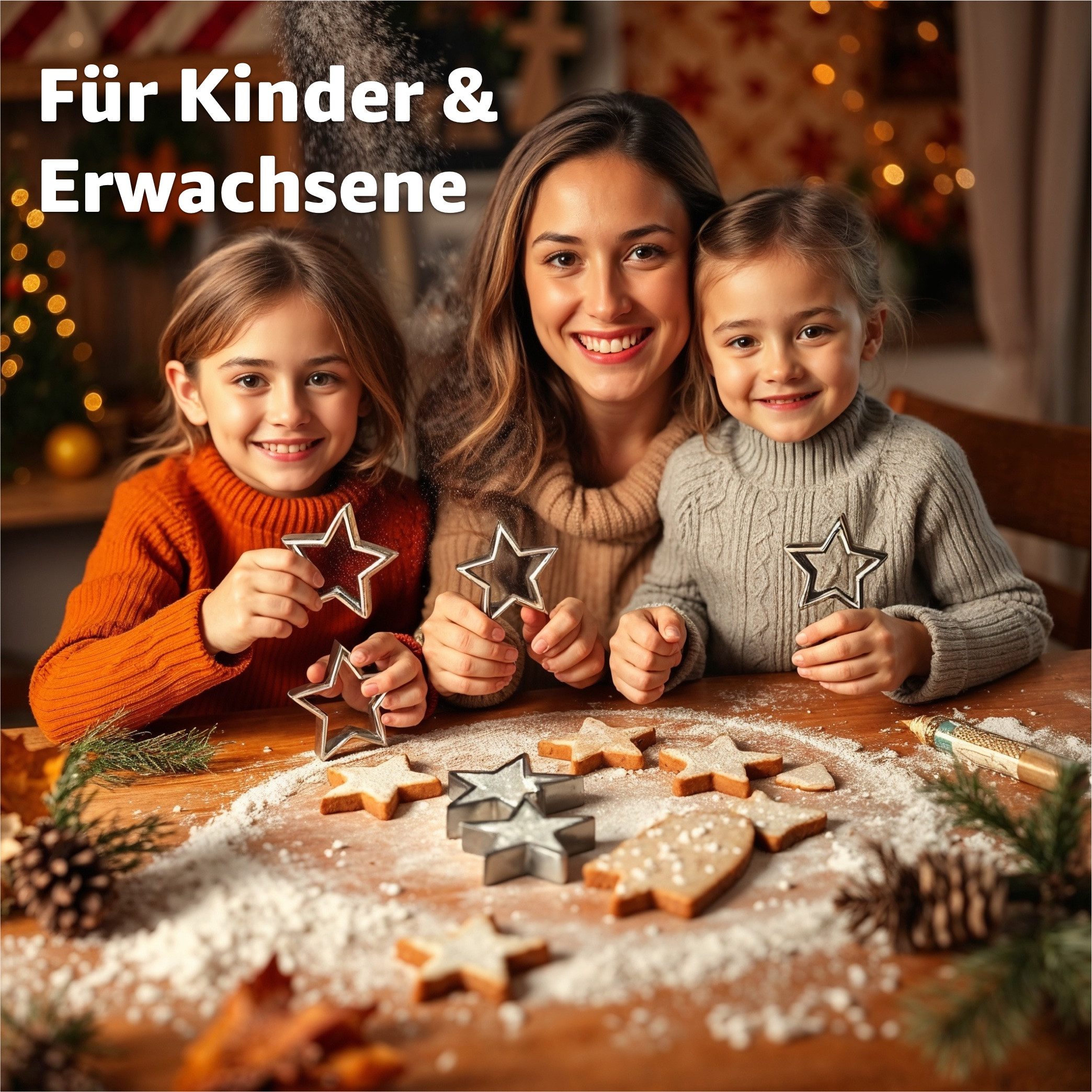 happymas Ausstechform 20er Keksausstecher Weihnachten Plätzchenausstecher Steckform, (20er Set, 20-St., 20-teilig)