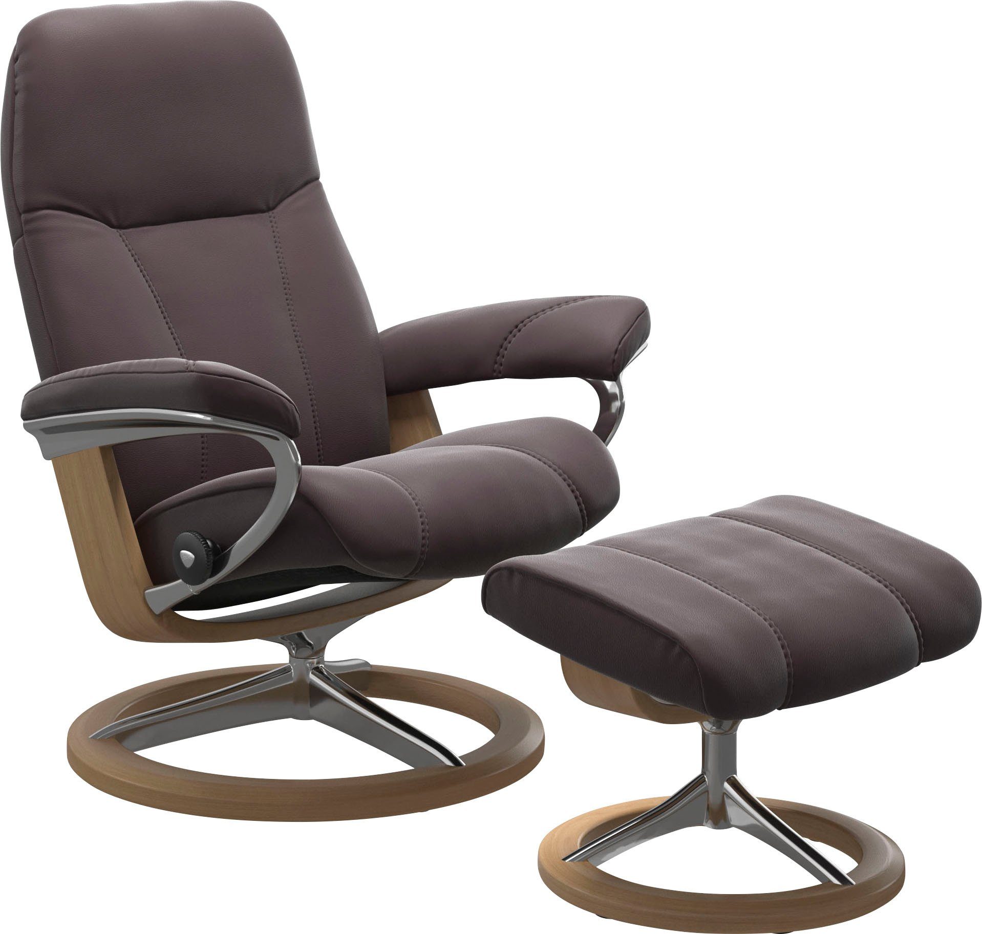 Stressless® Relaxsessel Consul, mit Signature Base, Größe S, Gestell Eiche | Funktionssessel