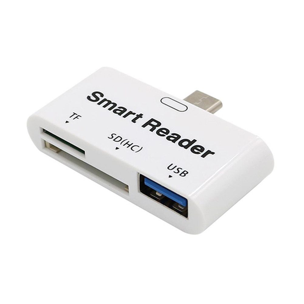 Bolwins C27 USB C zu SD, Micro SD/TF, USB 3.0 Kartenleser OTG Speicher Adapter Adapter USB-C (Typ C) Stecker zu USB-A Buchse / SD- & micro-SD-Kartenslot, 0 cm, OTG-Funktion, 3-in-1 Kartenleser, USB-3.1-Highspeed-Datenübertragung