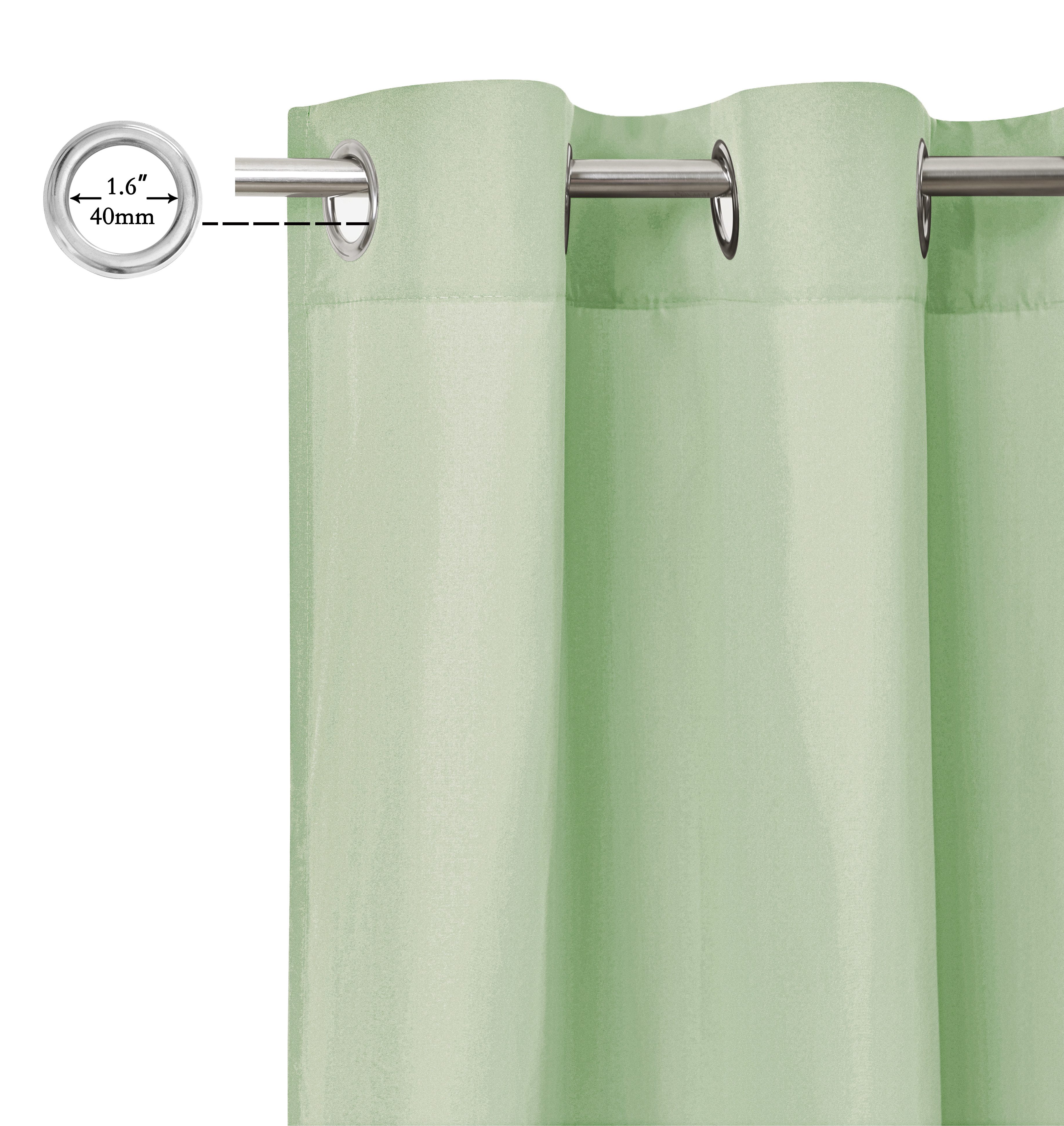 OTTO home Vorhang Raja (2 St), Ösen, blickdicht, Polyester, einfarbig, Einfache Montage, Pflegeleicht, Ösen, 2 er Pack, uni