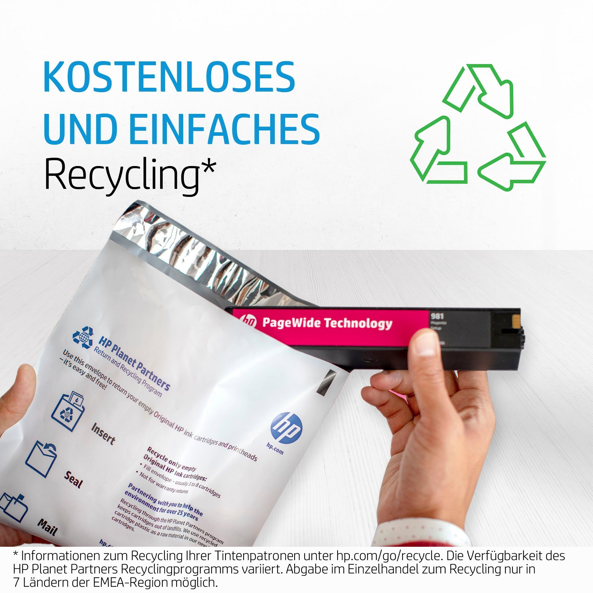 HP HP original Toner 973X yellow Nachfülltinte (für HP, 1x 85,5 ml)