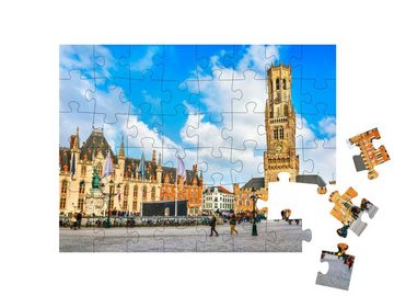 puzzleYOU Puzzle Marktplatz Provinzregierung in Brügge, Belgien, 48 Puzzleteile, puzzleYOU-Kollektionen