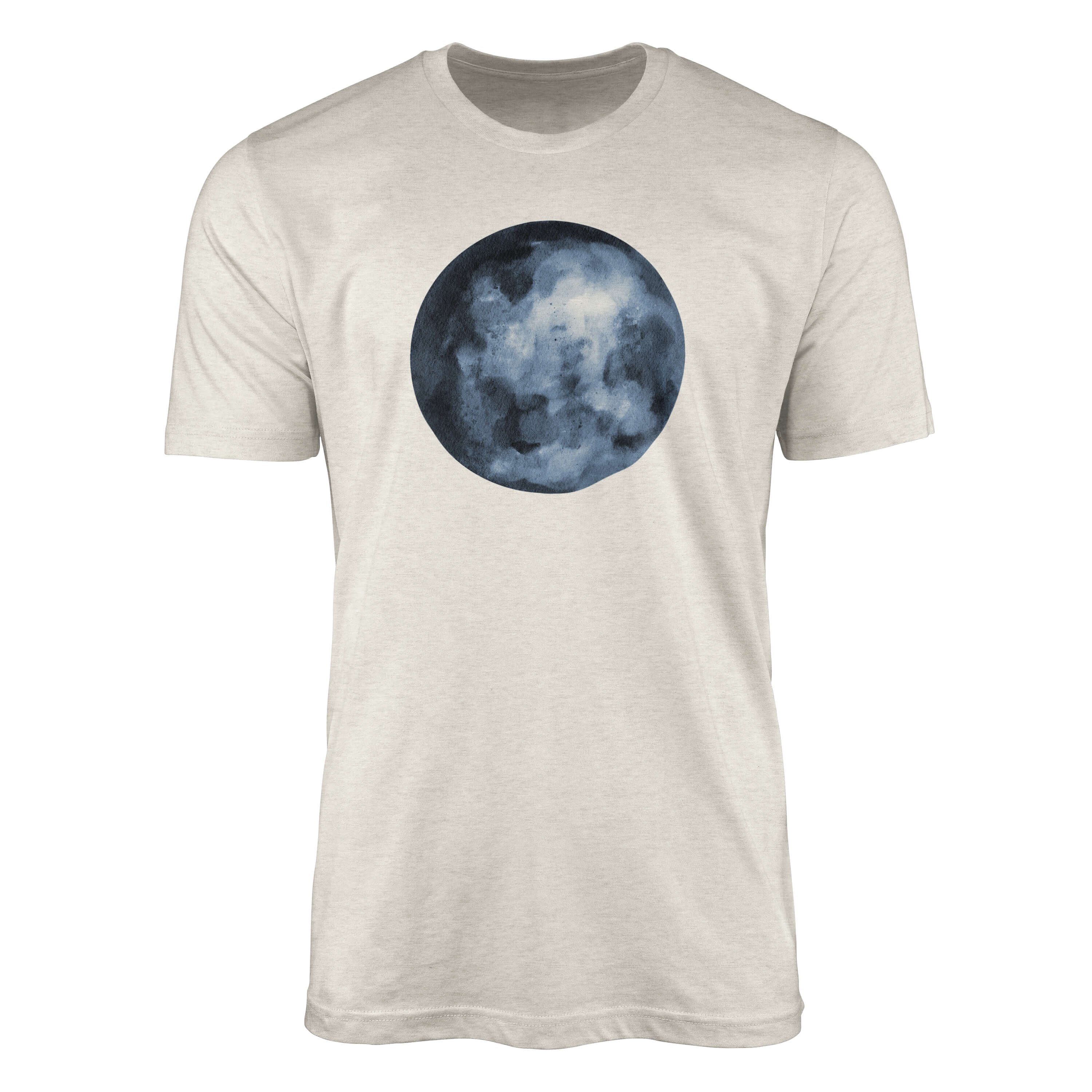 Sinus Art T-Shirt Herren Shirt 100% gekämmte Bio-Baumwolle T-Shirt Vollmund Energie Motiv Nachhaltig Ökomode aus erne (1-tlg)