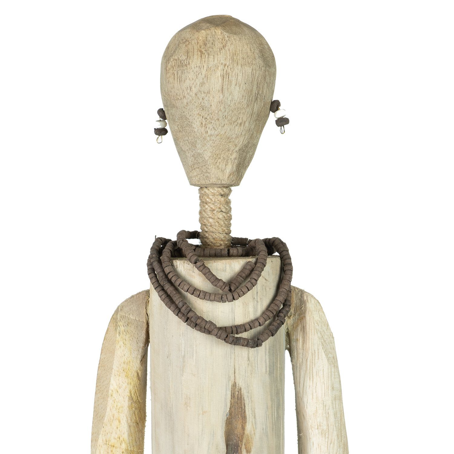 Girl Holz, Dekoobjekt Holzdeko Tischdeko, Skulptur Wanddeko, African Fensterdeko, Skulptur Moritz 9cm, 70x13x