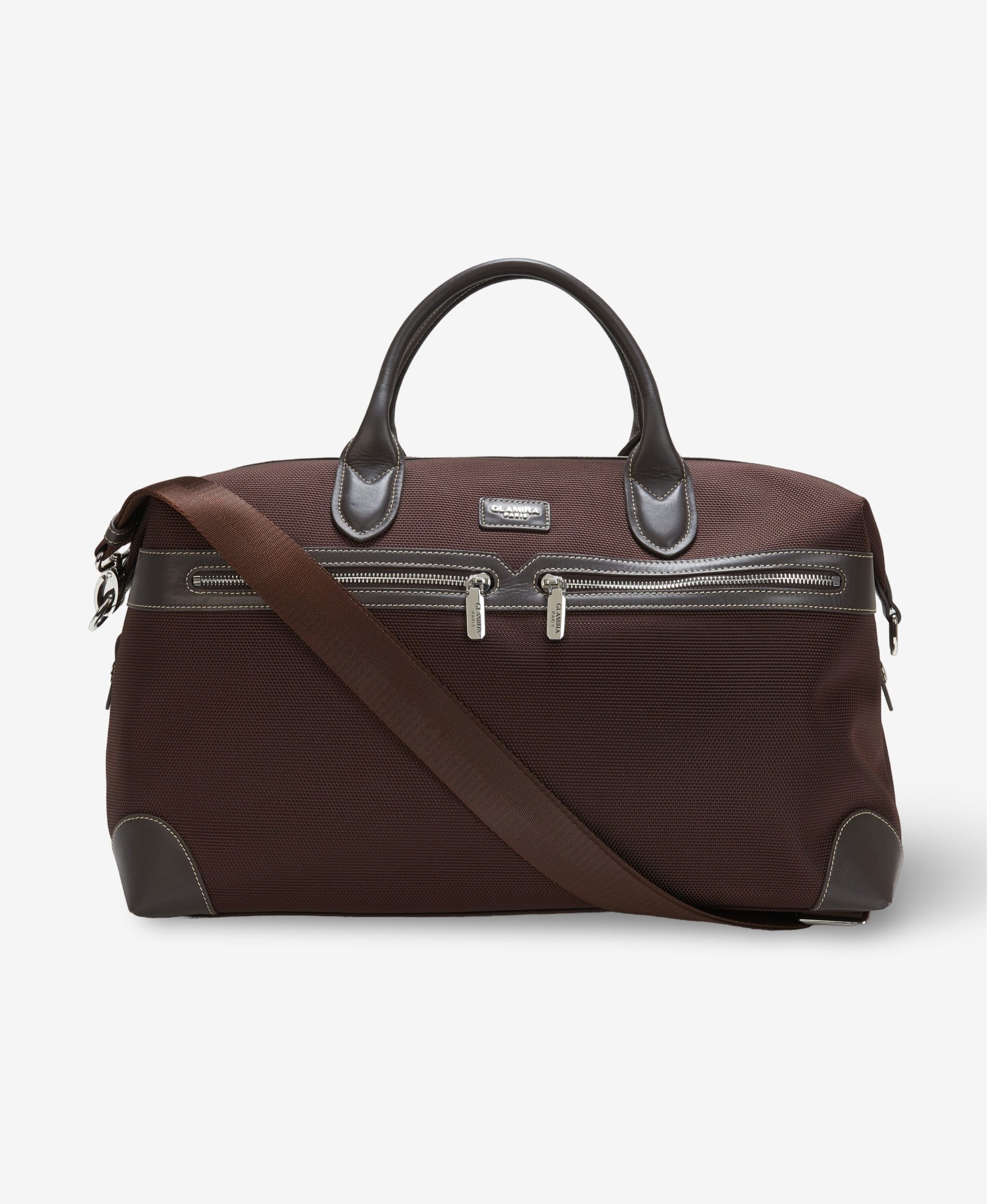 GLAMIRA Reisetasche Marco Duffle Braune Leder-Reisetasche für Herren (1-tlg), echt Leder, mit geräumigem Hauptfach