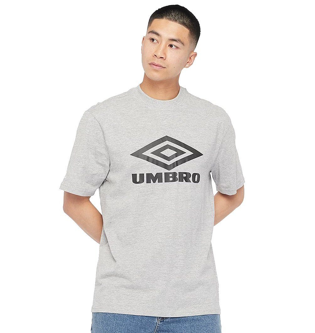 Umbro T-Shirt Diamond Logo Tee (Baumwolle) grau/schwarz Herren