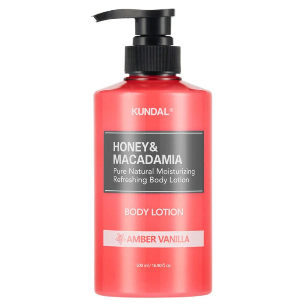 KUNDAL Bodylotion KUNDAL, Honey & Macadamia Pure Body Lotion, Amber Vanilla - 500ml