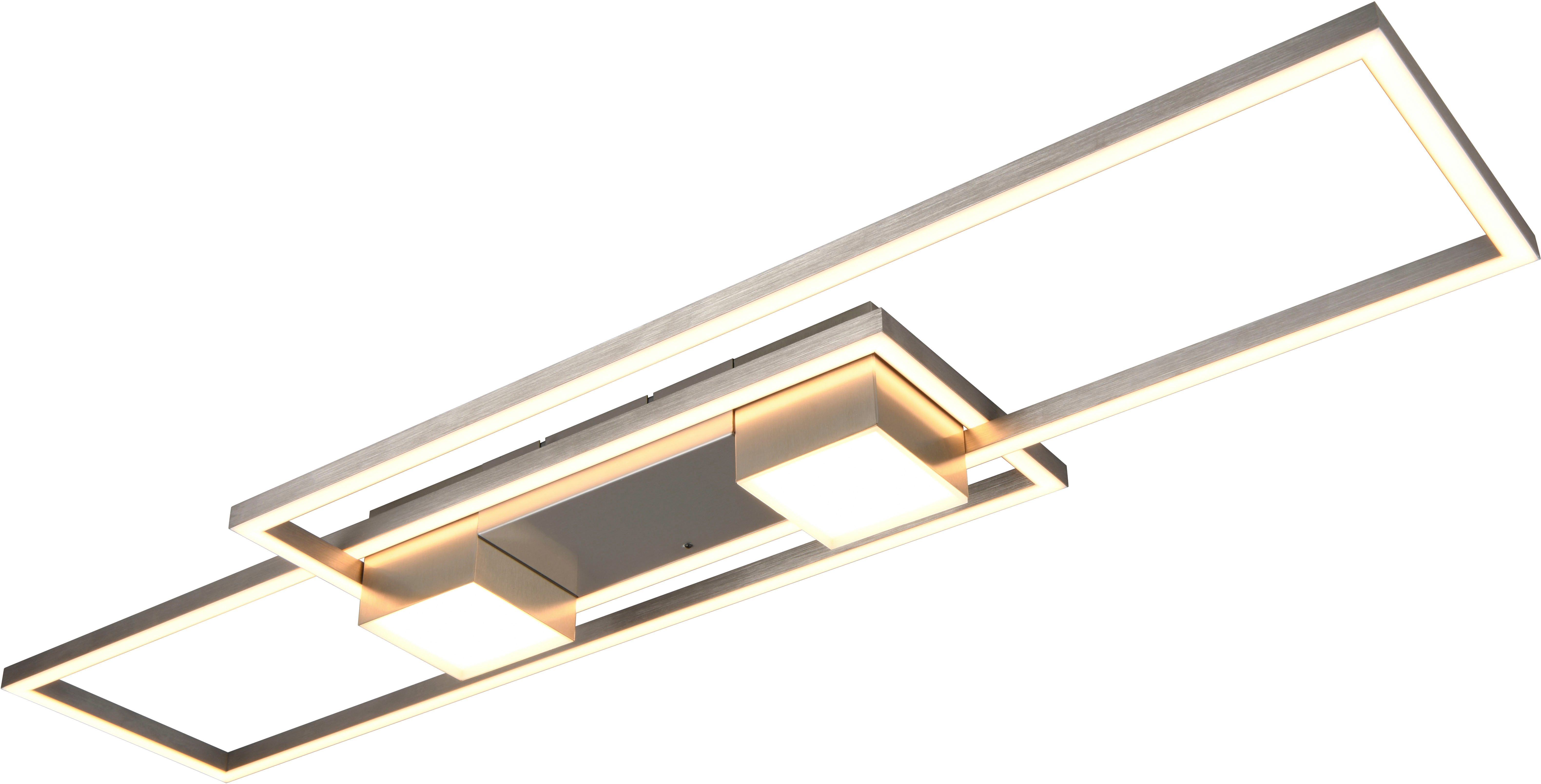TRIO Leuchten LED Deckenleuchte ALBANY LED Deckenlampe 37W 4300 Lumen warmweiß bis kaltweiß 2700-6500K, Dimmfunktion, LED fest integriert, warmweiß - kaltweiß, Fernbedienung, Lichtfarbe einstellbar, Memory, Nachtlicht, dimmbar
