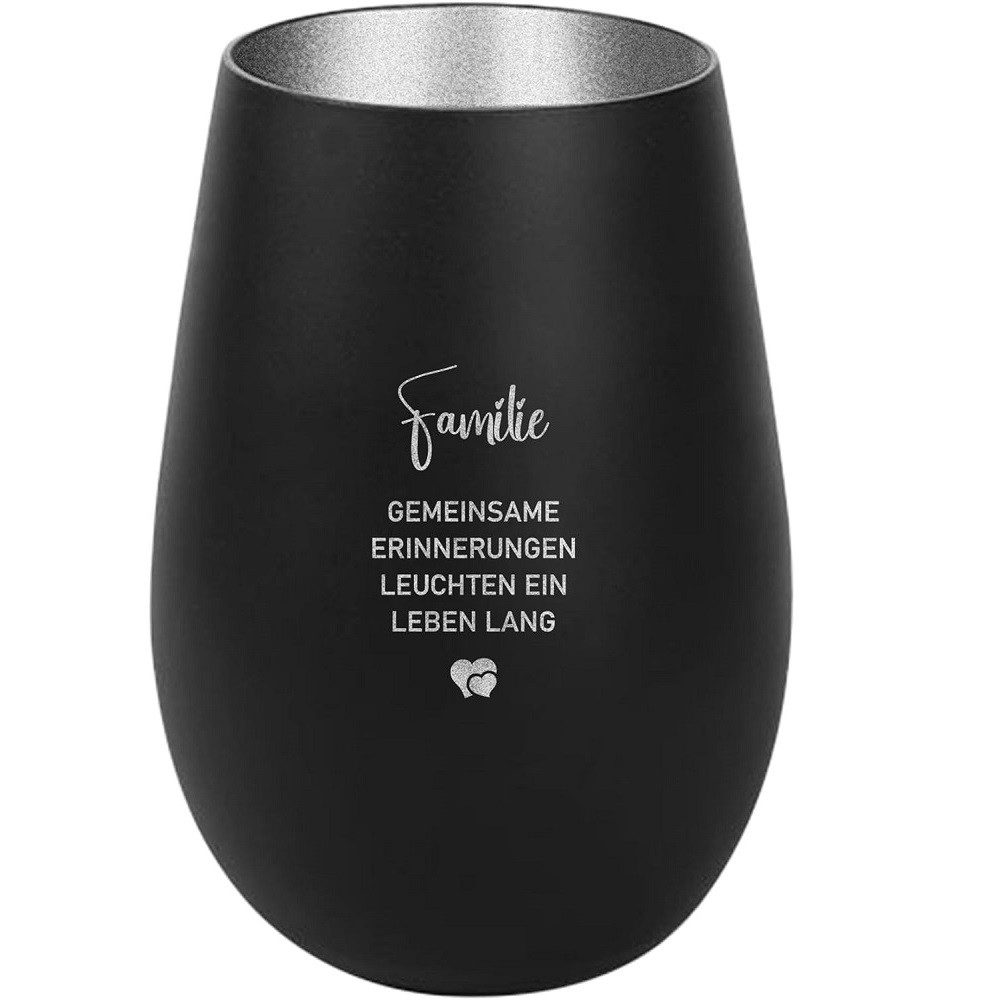 Der Porzellan-Laden Windlicht Personalisiertes Windlicht: 'Familie - Gemein günstig online kaufen