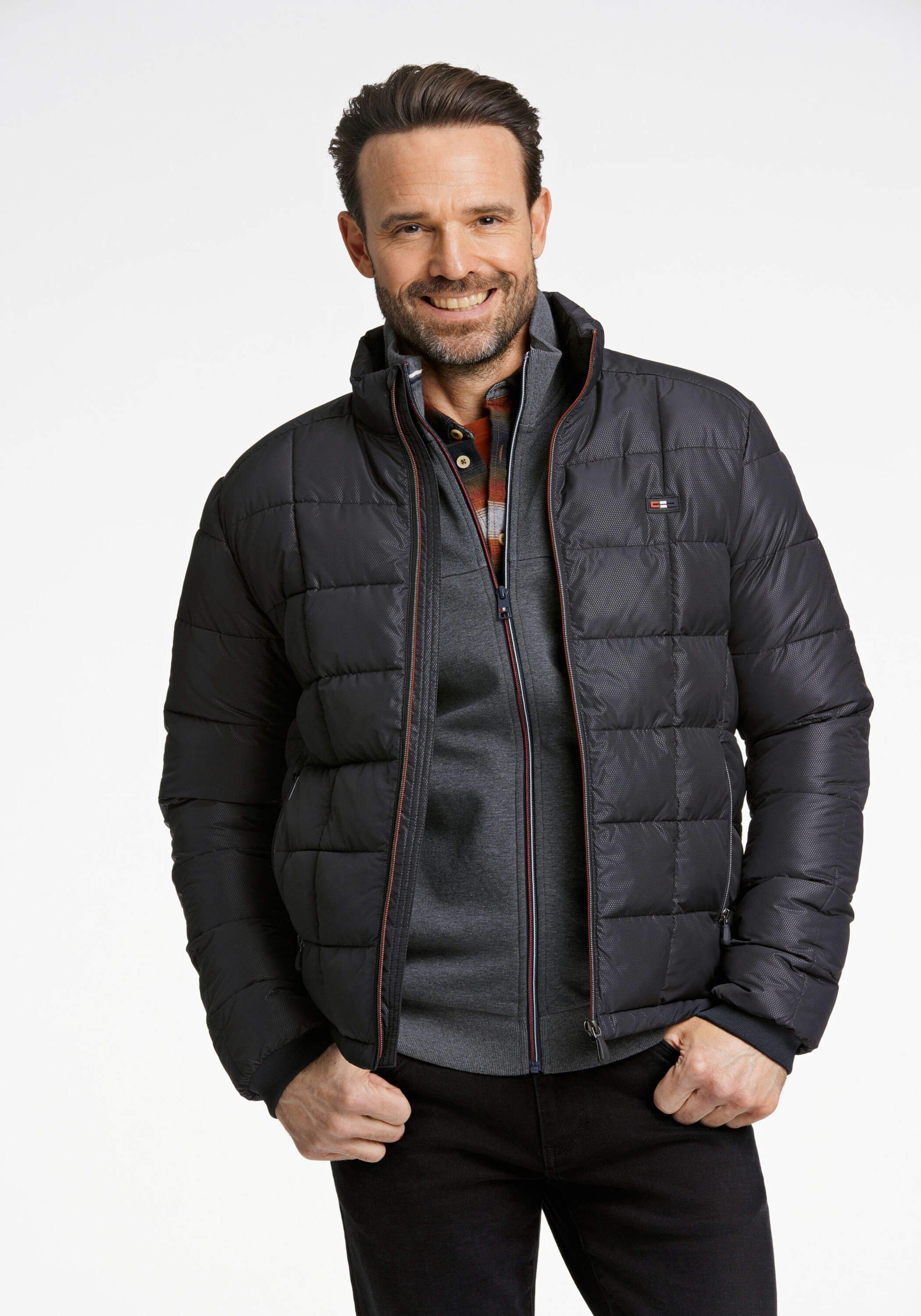 BISON Steppjacke Wattierte Jacke Regular Fit