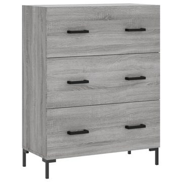 furnicato Sideboard Highboard Grau Sonoma 69,5x34x180 cm Holzwerkstoff