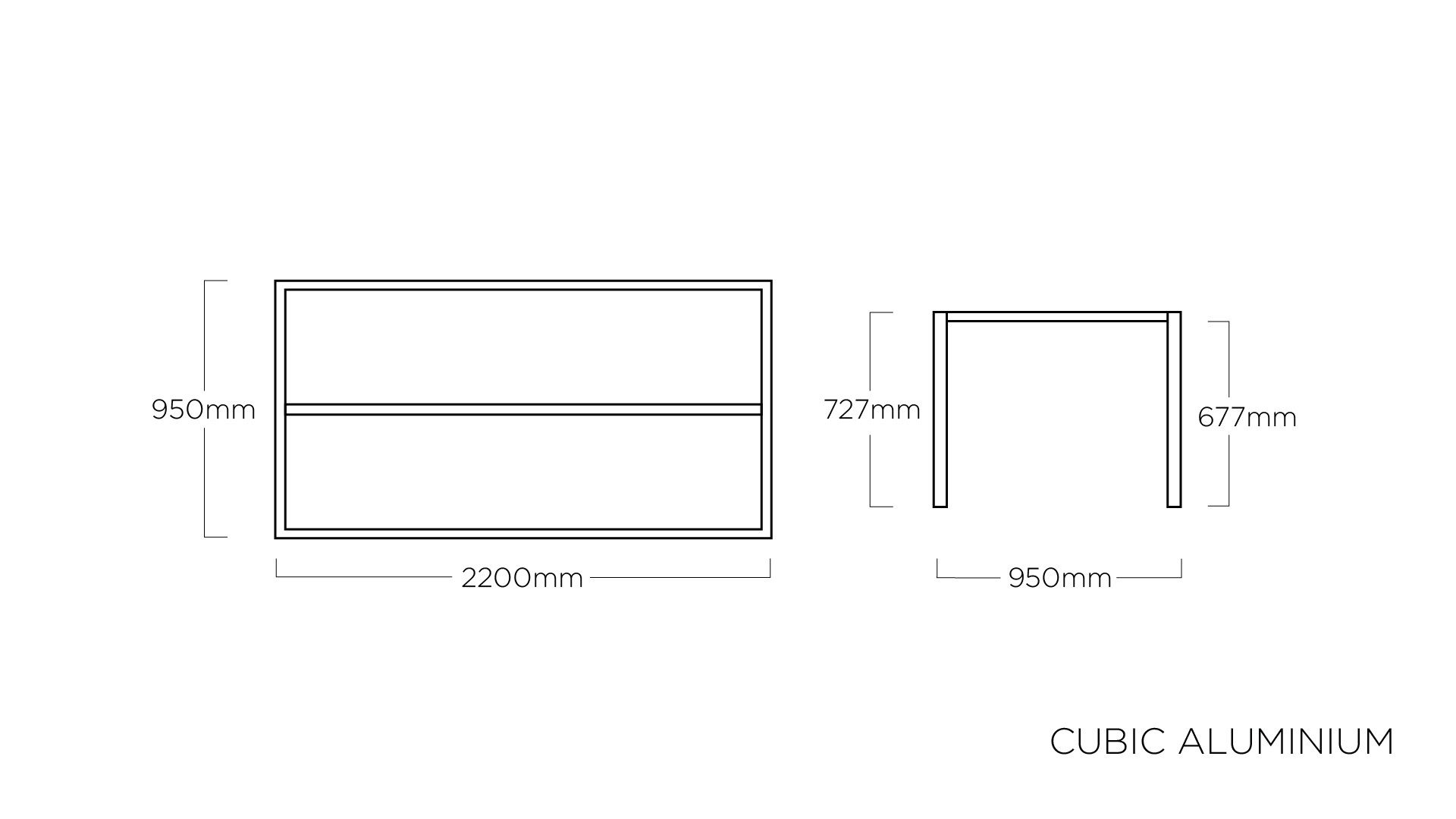 KETTLER Gartentisch Cubic