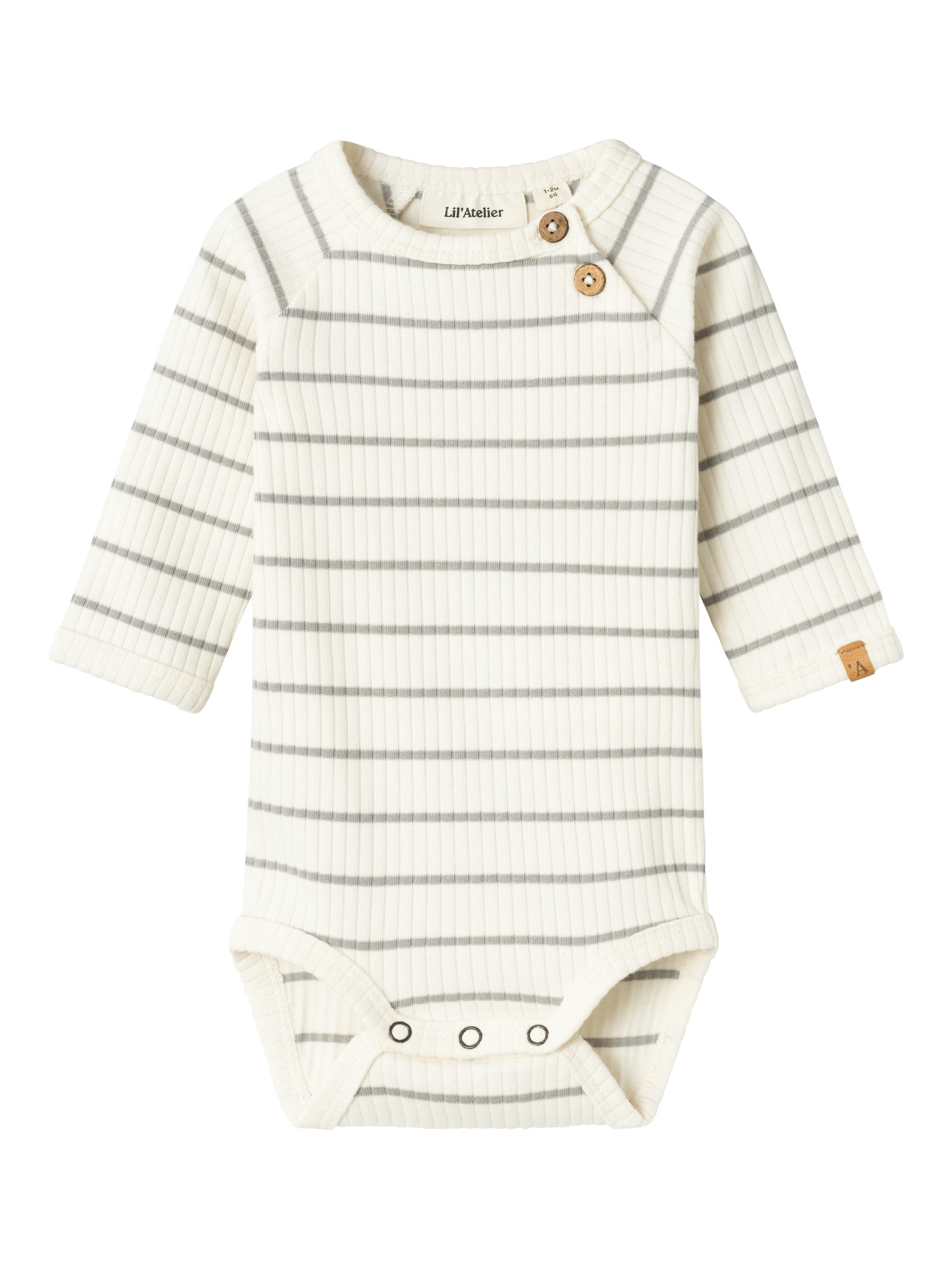 Lil' Atelier Langarmbody NBMKAIL LS SLIM BODY LIL NOOS Baumwollmischung
