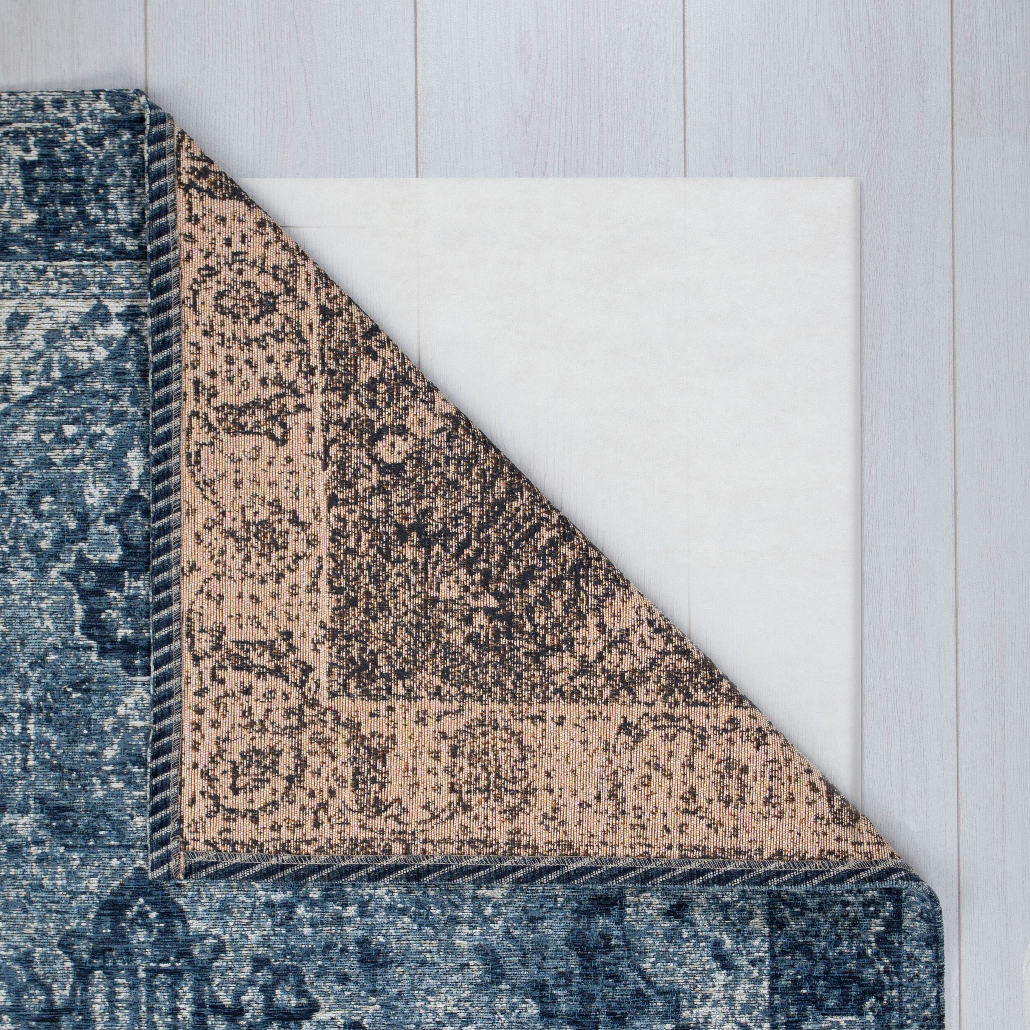 FLAIR RUGS Läufer Antique Vintage-Muster, rechteckig, Höhe: 4 mm, Chenille Stil Teppich, Wohnzimmer, Schlafzimmer, Esszimmer
