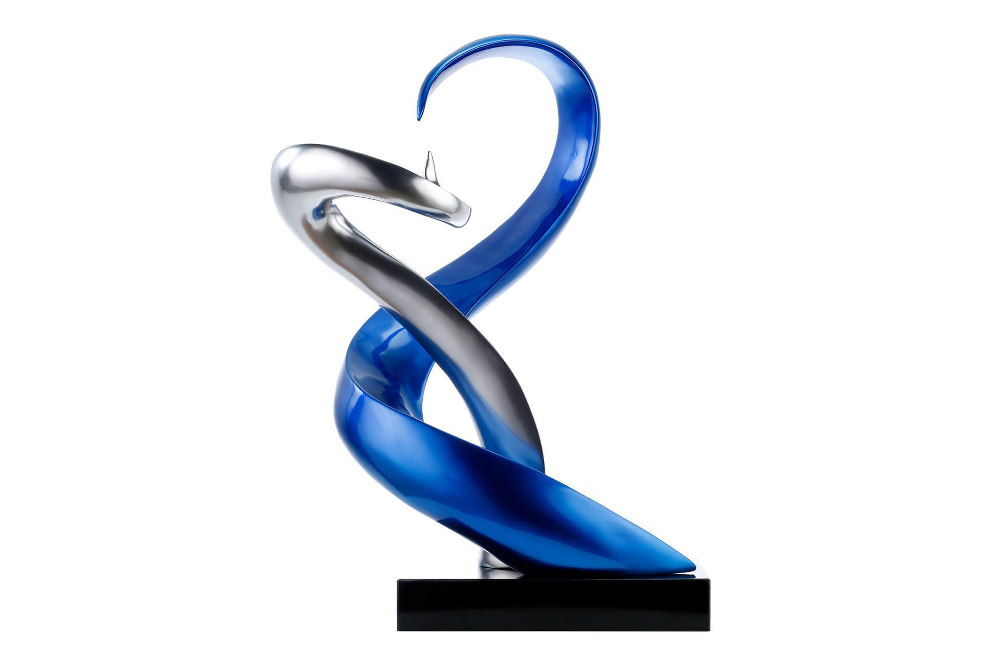 KUNSTLOFT Dekofigur Harmonischer Zweiklang 45x63x28 cm, handgefertigte Figur aus Kunststein