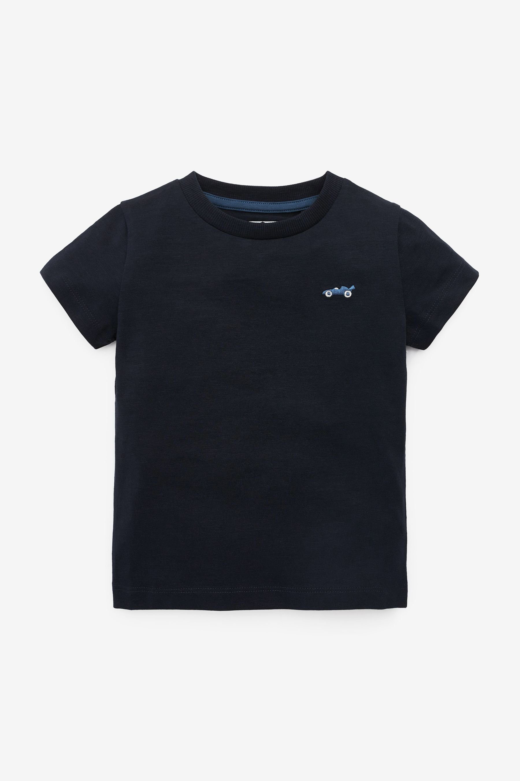 (5-tlg) 5er-Pack Next T-Shirt Kurzärmelige Blue T-Shirts schlichte im