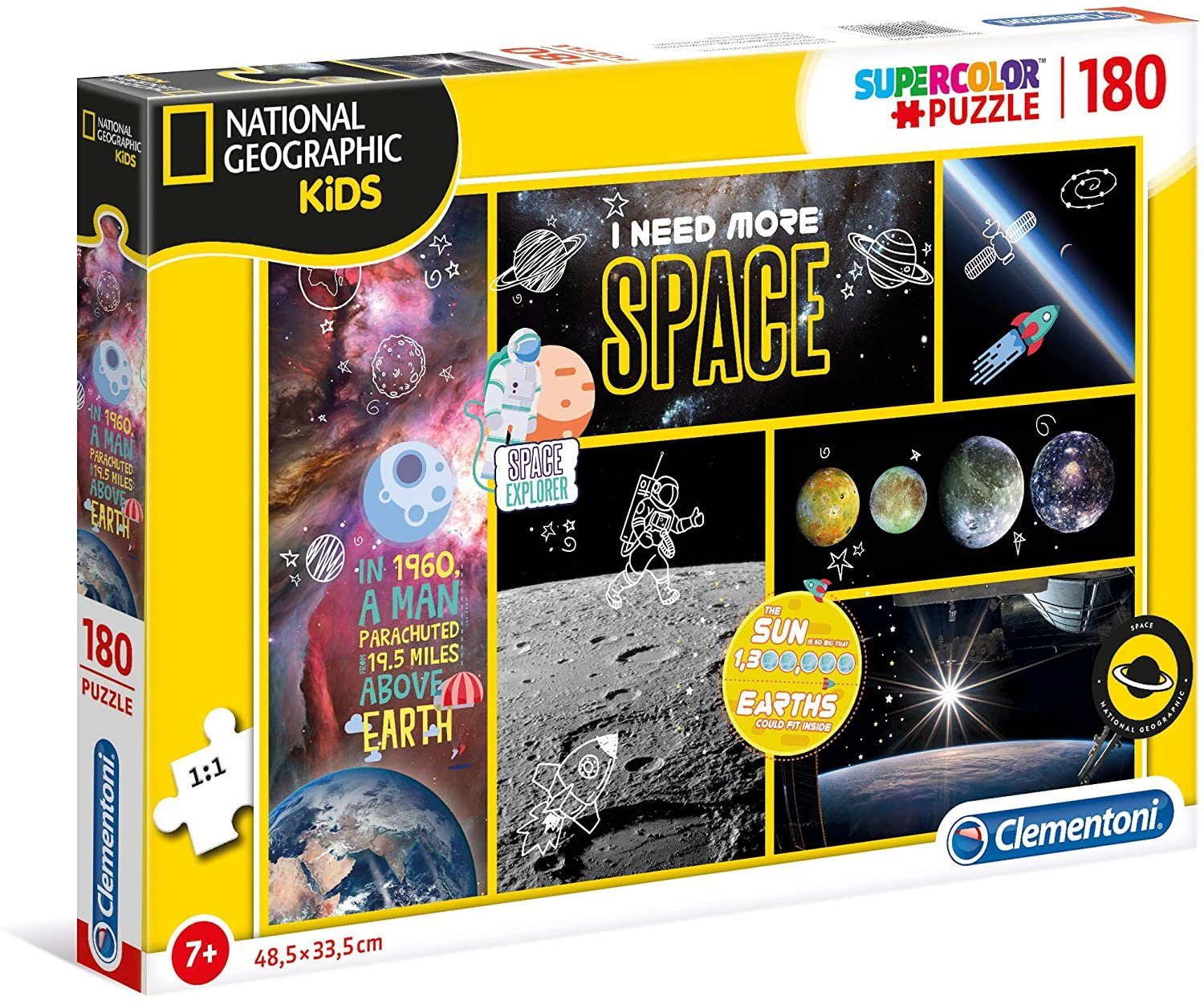 Clementoni® Puzzle Puzzle - National Geographic Kids - I need more space (180 Teile), 180 Puzzleteile