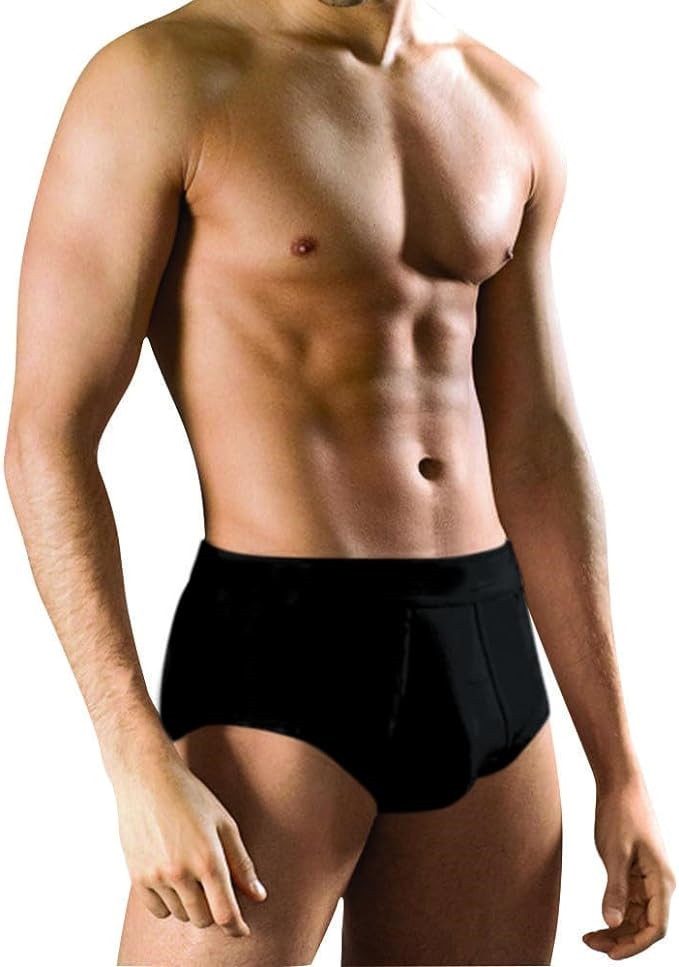 DDOnlineShop Slip Herren Unterhosen Slips Feinripp Schwarz (Spar-Set, 6-St., 3er-Pack, 6er-Pack) Gr. M L XL XXL XXXL Premium Qualität A003