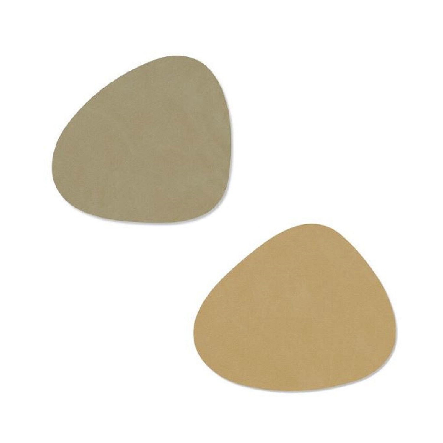 LIND DNA Glasuntersetzer Glasuntersetzer Curve 11x13cm Herbal Dust/Khaki