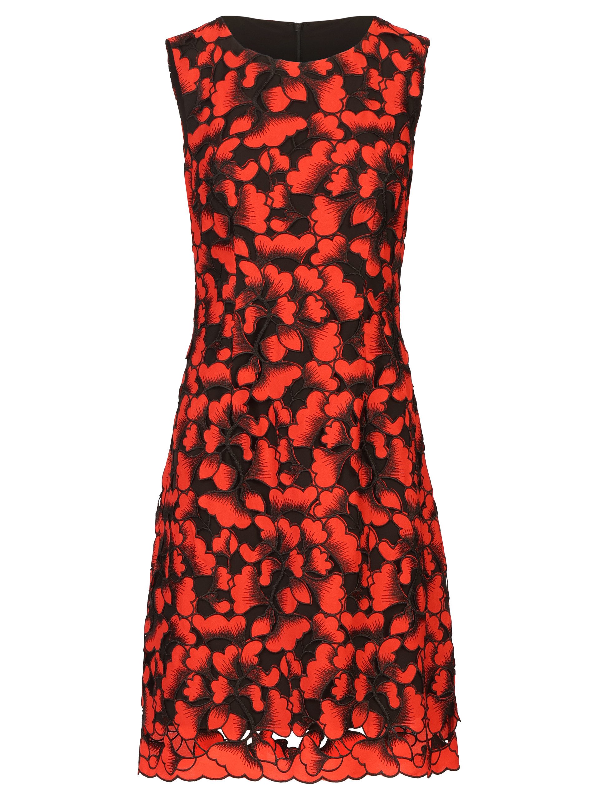 Kraimod Cocktailkleid mit floraler Spitze und Rundhals – Bild 5 von 5
