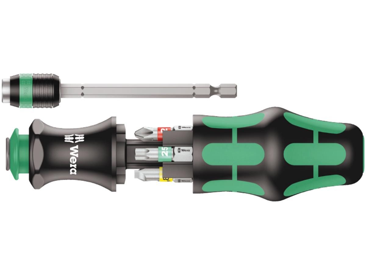 Wera Bit-Schraubendreher 20 Tool Finder 1, (Set, 7 St), im Griff versenkbare Bajonettklinge, in robuster Tasche