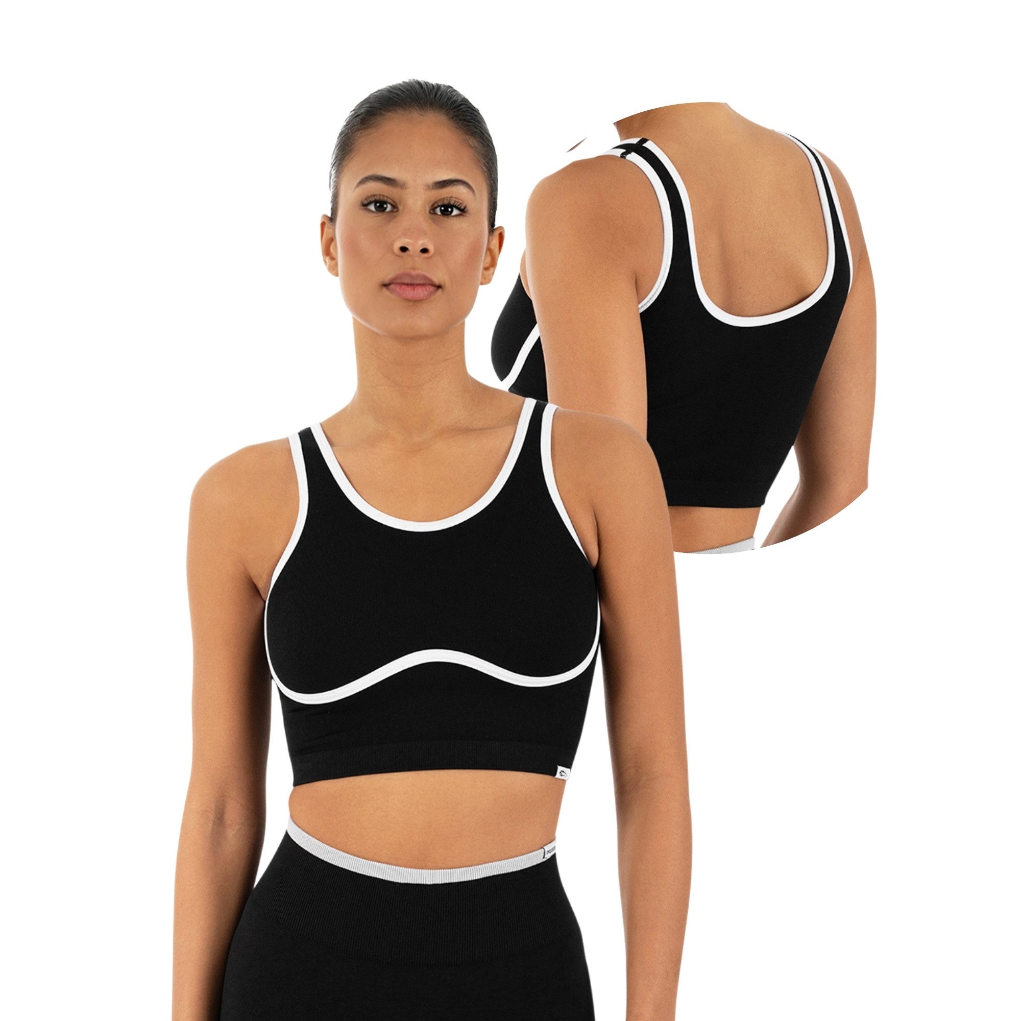 Sport-BH Calen, Bustier Damen, Shaped Fit, Fitness Bra, Gym & Freizeit