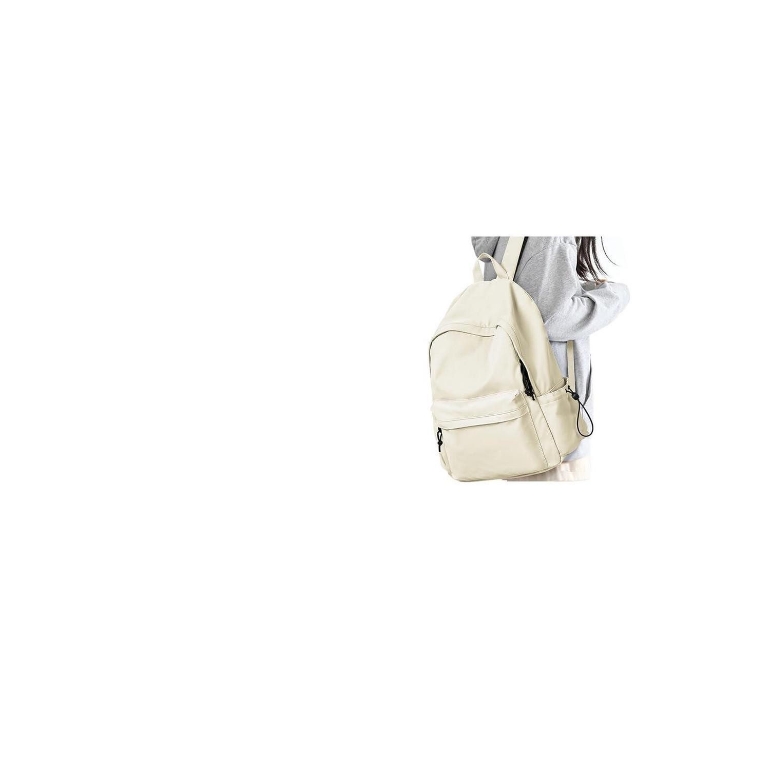 LuxusKollektion Schulrucksack Schulrucksack Damen/Herren Leicht & Wasserfest Beige 14 Zoll