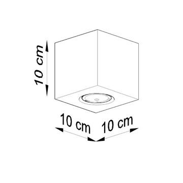 famlights Deckenspot, Deckenspot Quan in Grau GU10, keine Angabe, Leuchtmittel enthalten: Nein, warmweiss, Deckenstrahler, Deckenspot, Aufbaustrahler