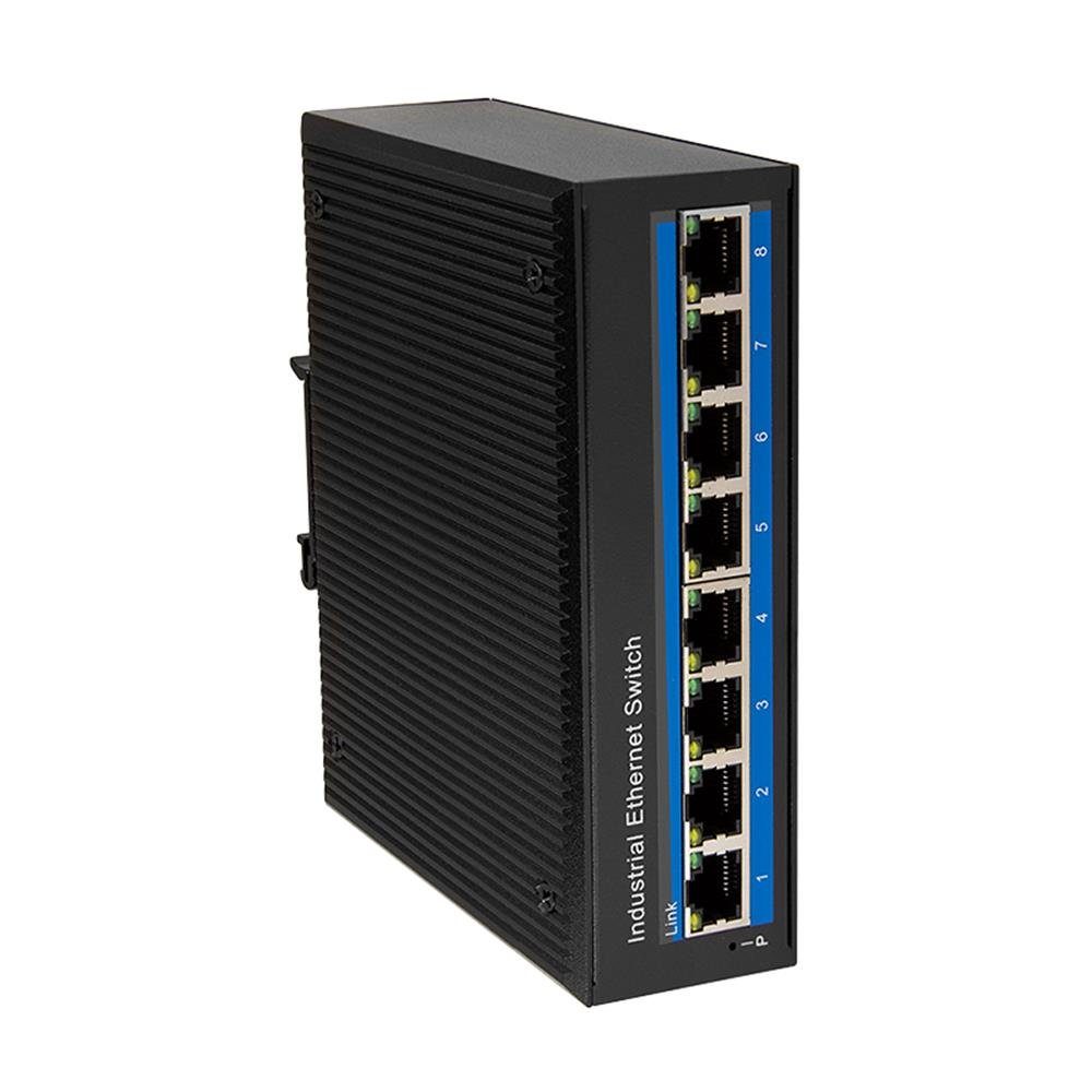 Mbit/s) LogiLink Ethernet Fast 10/100 NS201 8-Port, Netzwerk-Switch Switch, (Industrie