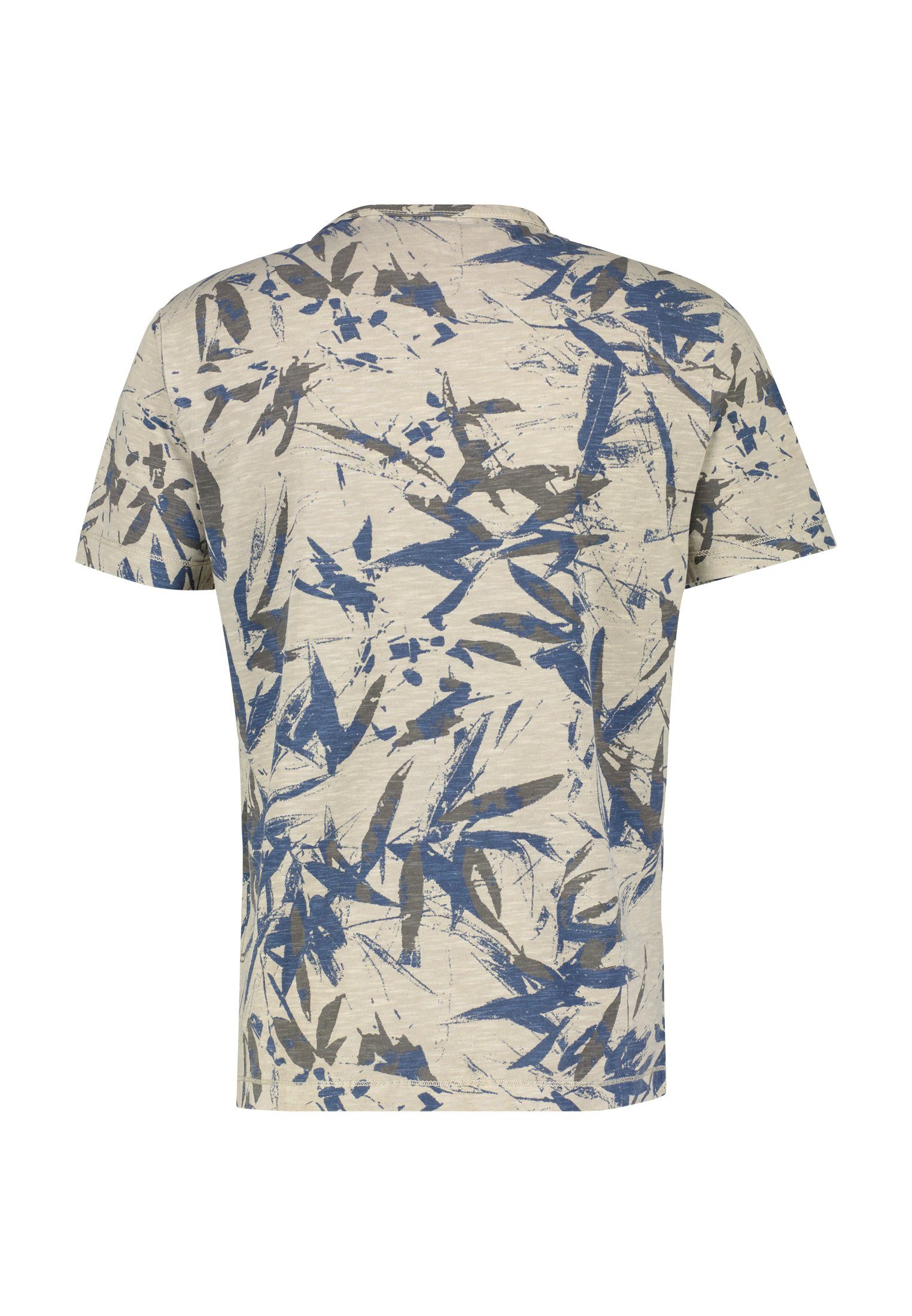 T-Shirt LERROS floralem PALE mit LERROS BEIGE T-Shirt AOP