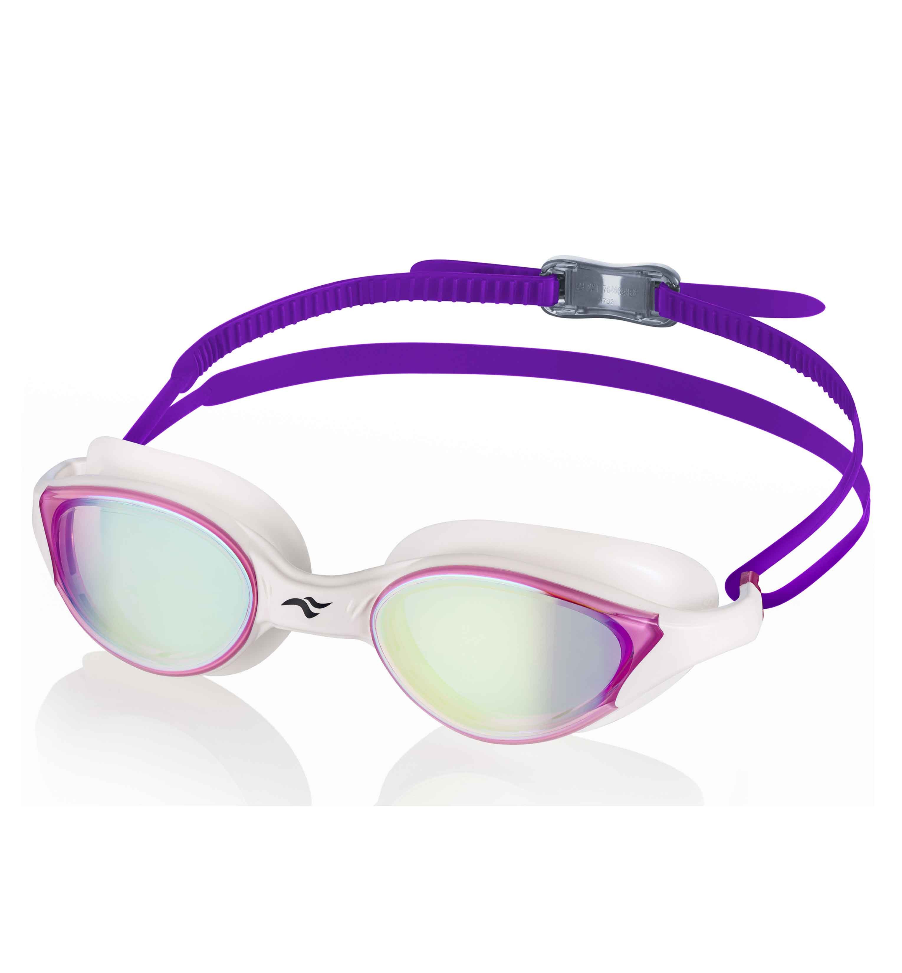 Aqua Speed Schwimmbrille Vortex Trainingsbrille verspiegelt lila – UV-Filter & Soft-Passform, (Komfortlösung für empfindliche Augen & längere Tragezeit), Komfortdichtung aus Silikon – weich & dauerhaft dicht