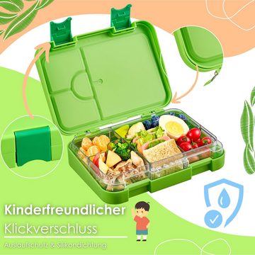 ecosa Lunchbox EO-8171 yummy buddy Kinder Brotdose, Tritan, (Brotdose, 4-tlg), Kinderfreundliche Verriegelung,BPA-Frei,Auslaufsicher,Vesperdose