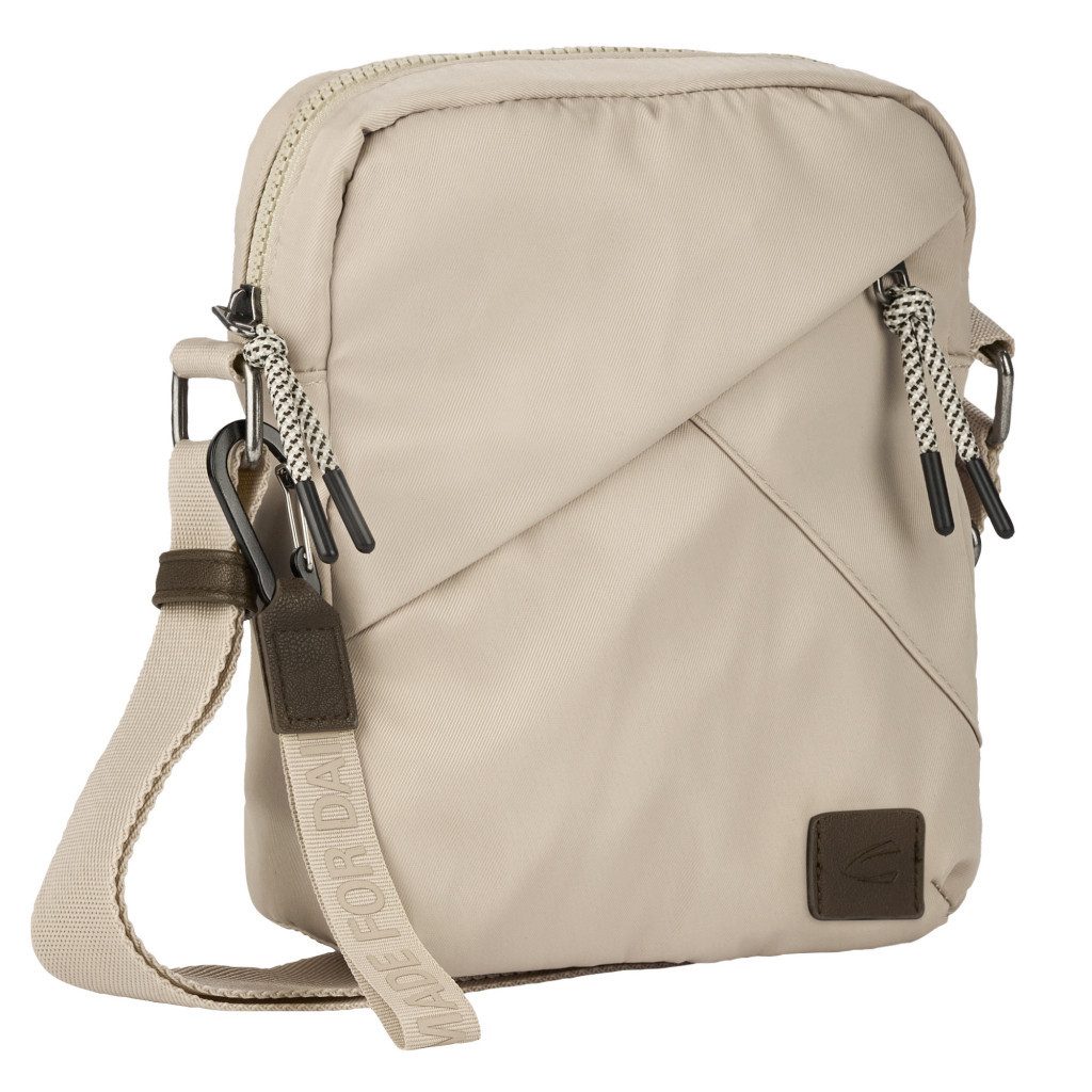 camel active Umhängetasche Aurum (Set, 2-tlg., abnehmbare Anhänger), aus recyceltem Polyester in Nylonstruktur, leicht & mit feinen Details