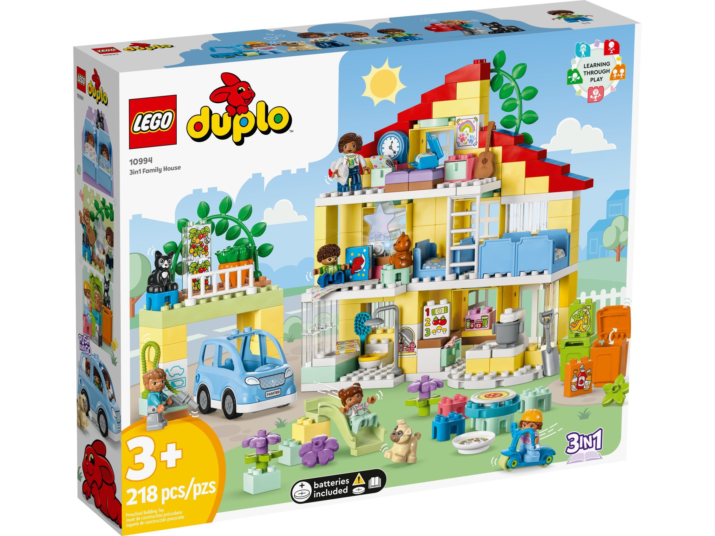 LEGO® LEGO® Duplo 10994 3-in-1-Familienhaus Konstruktionsspielsteine, (218 St)