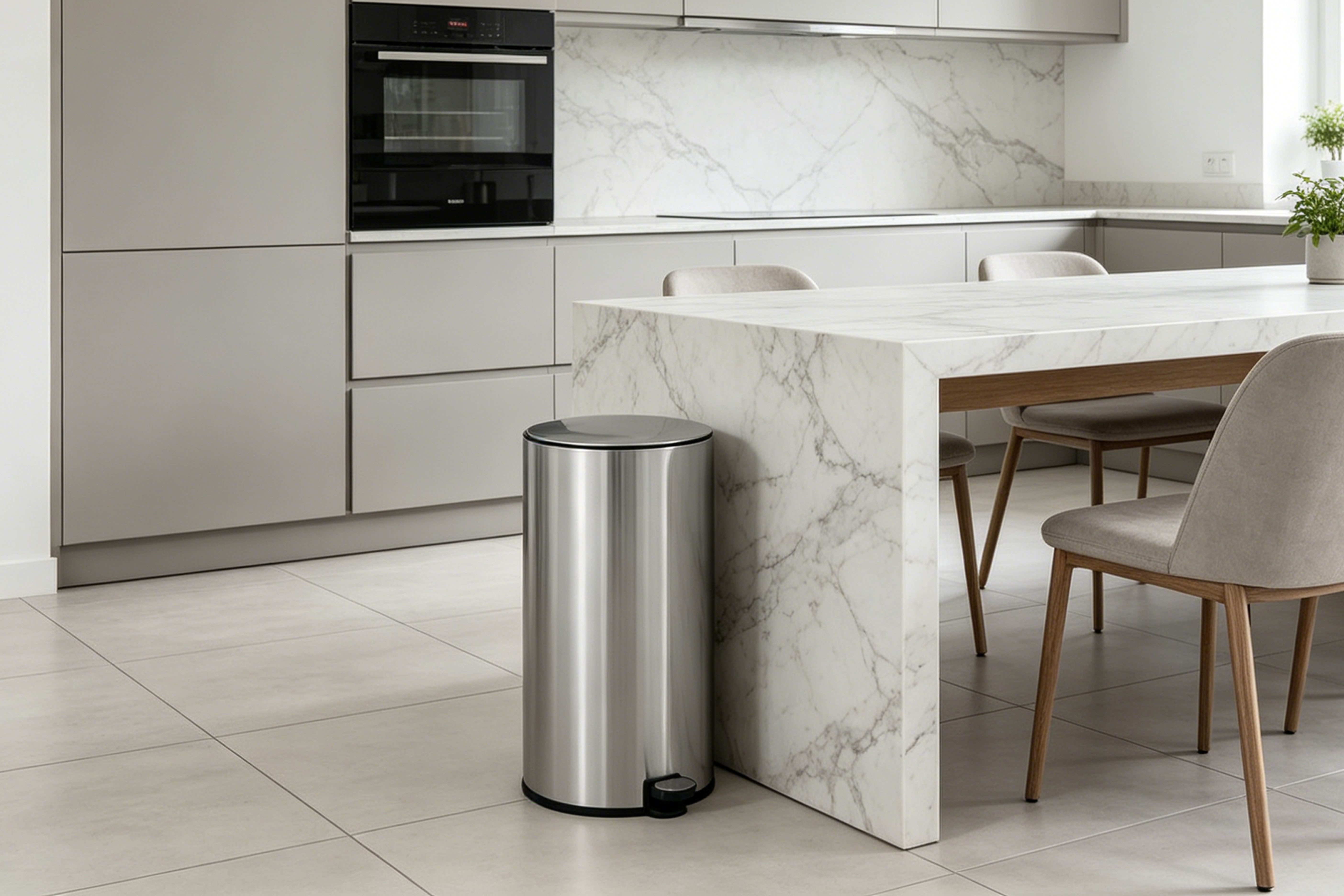 OTTO home Mülleimer in 5 versch. Farben, 5 L, 10 L o. 30 L, Soft Close, Lennu, Abfalleimer, Treteimer für Küche oder Bad, Kosmetikeimer mit verstecktem Griff