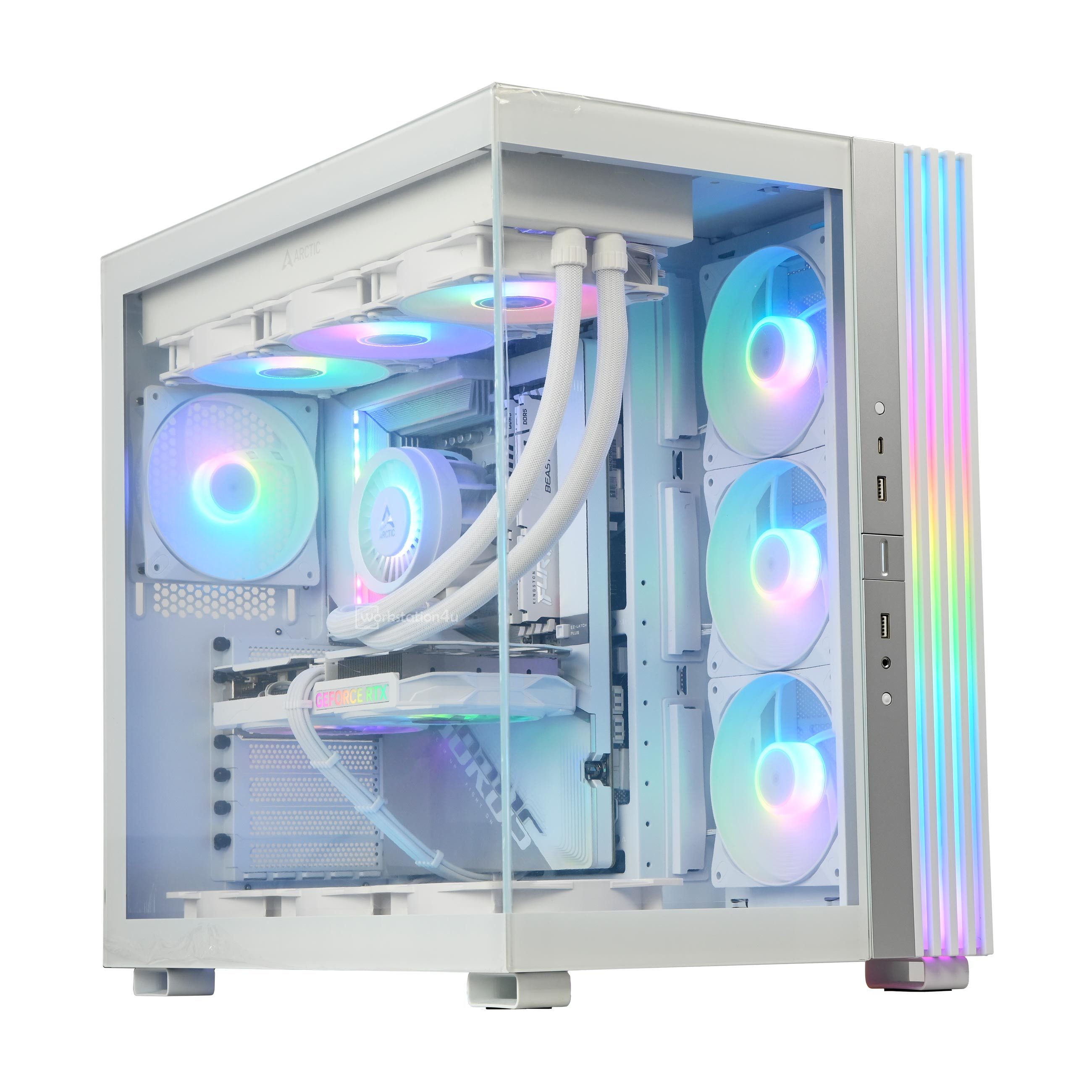 be quiet! Light Base 600 LX White ARGB Gaming-PC (AMD Ryzen 7 9800X3D, RTX 5080 16GB, 16 GB RAM, 500 GB SSD, Wasserkühlung)