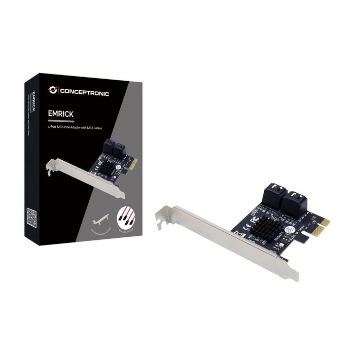 Conceptronic PCI Express Card 4 Port SATA III PCIe Adapter USB-Adapter