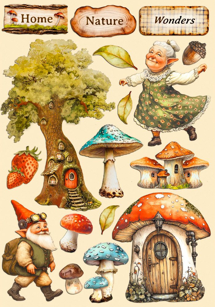 Stamperia Motivschablone Hidden Grove, DIN A5