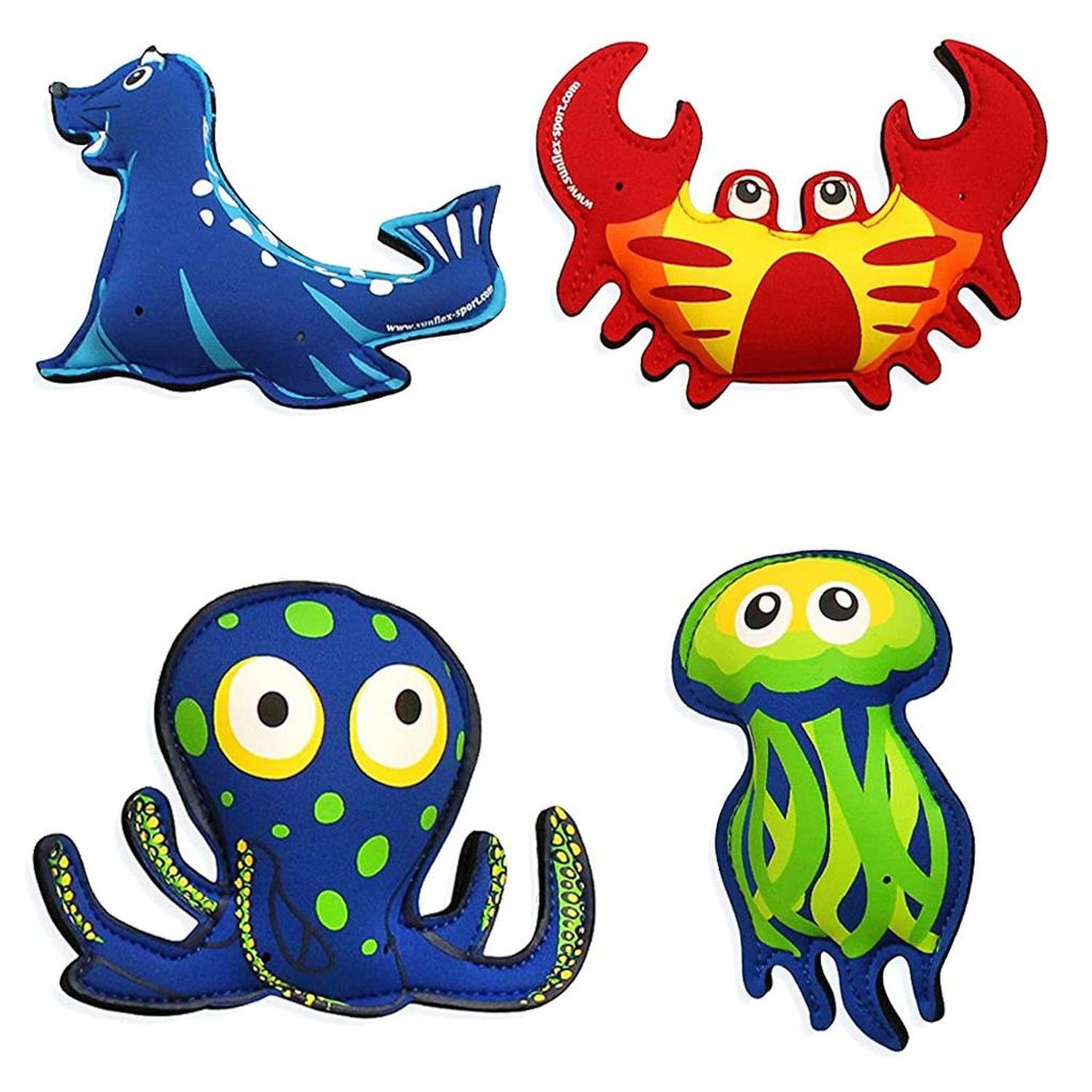 Sunflex Badespielzeug Plash Puppies Wasserspieltier 4er Set