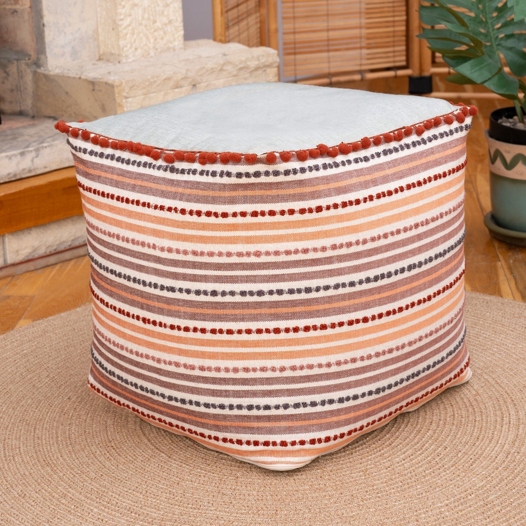 Dekorist Pouf Dekorist Pouf Stool, Pouf günstig online kaufen