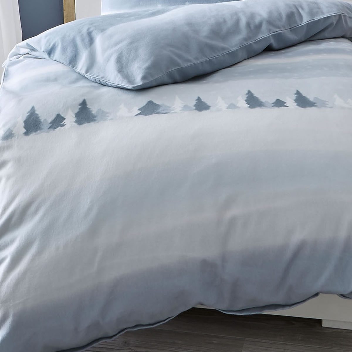 Kaeppel Bettwäsche Feinbiber Let it Snow 135x200 + 80x80 cm 62941 taupe Win günstig online kaufen