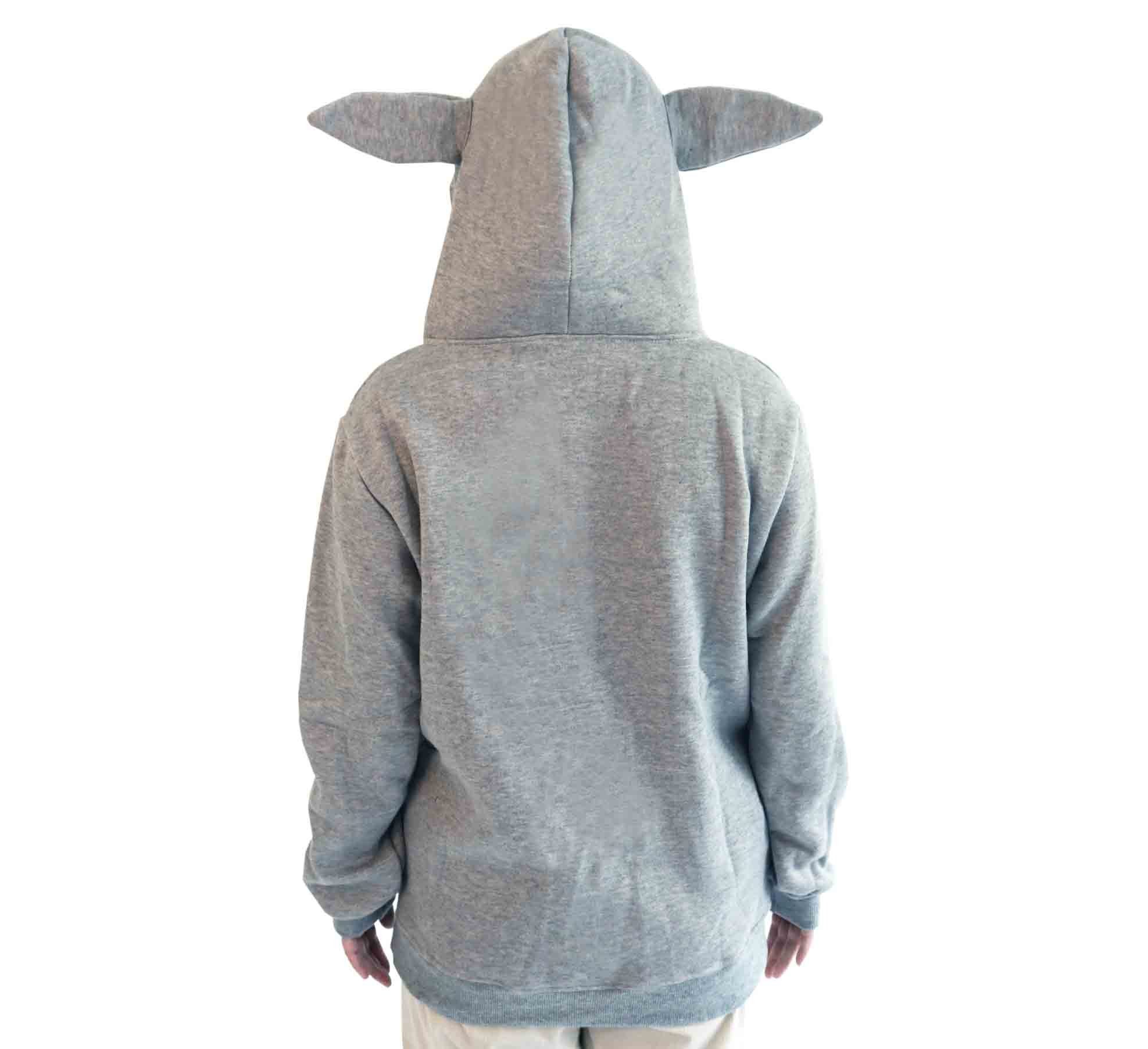 GalaxyCat Hoodie Kuscheliger Kapuzen mit (1-tlg) Totoro für Fans, Ohren Hoodie Totoro Pullover